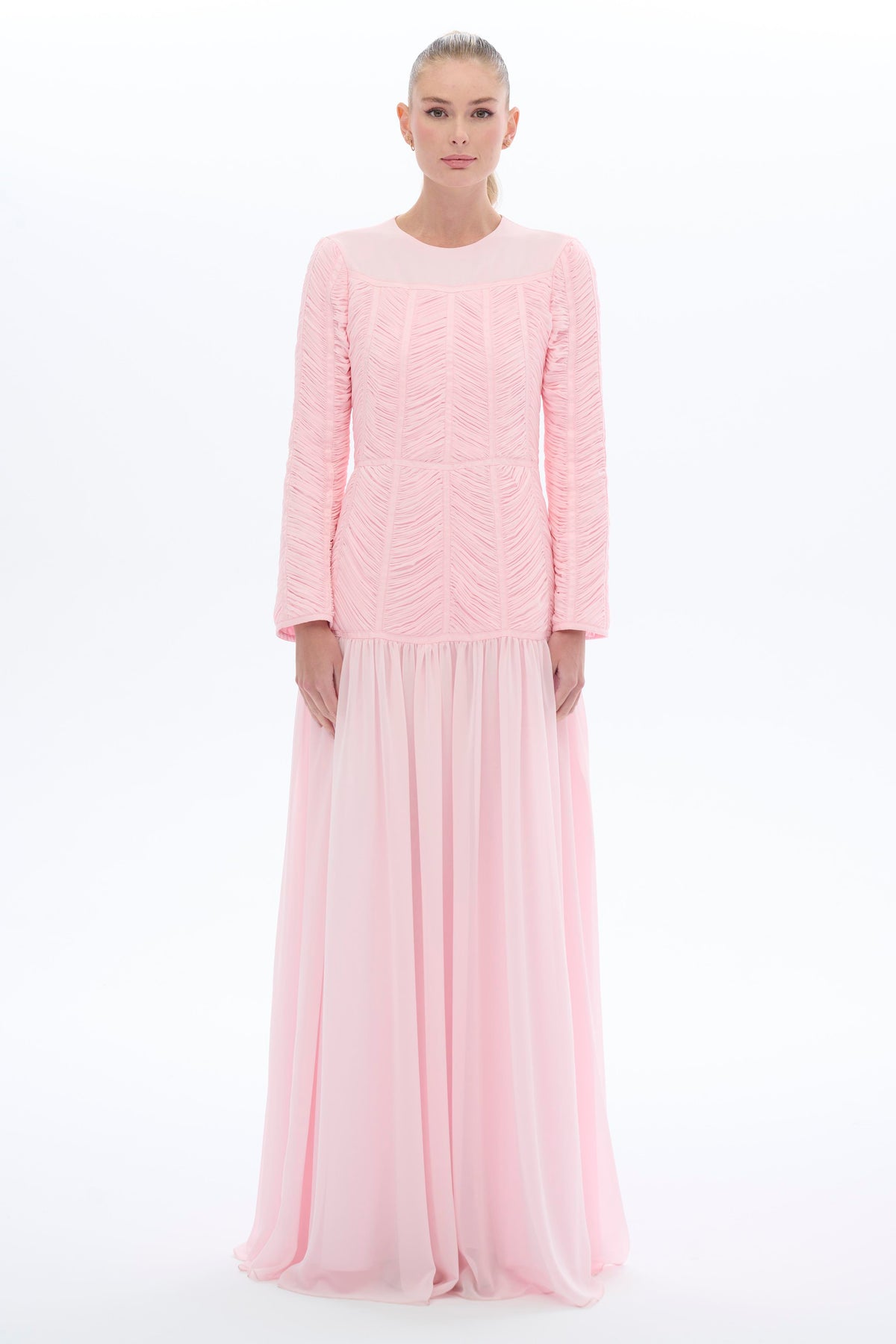 Miha-Empi̇rde Detayli Elbi̇se Pembe-1-roqelvaxirum.shop