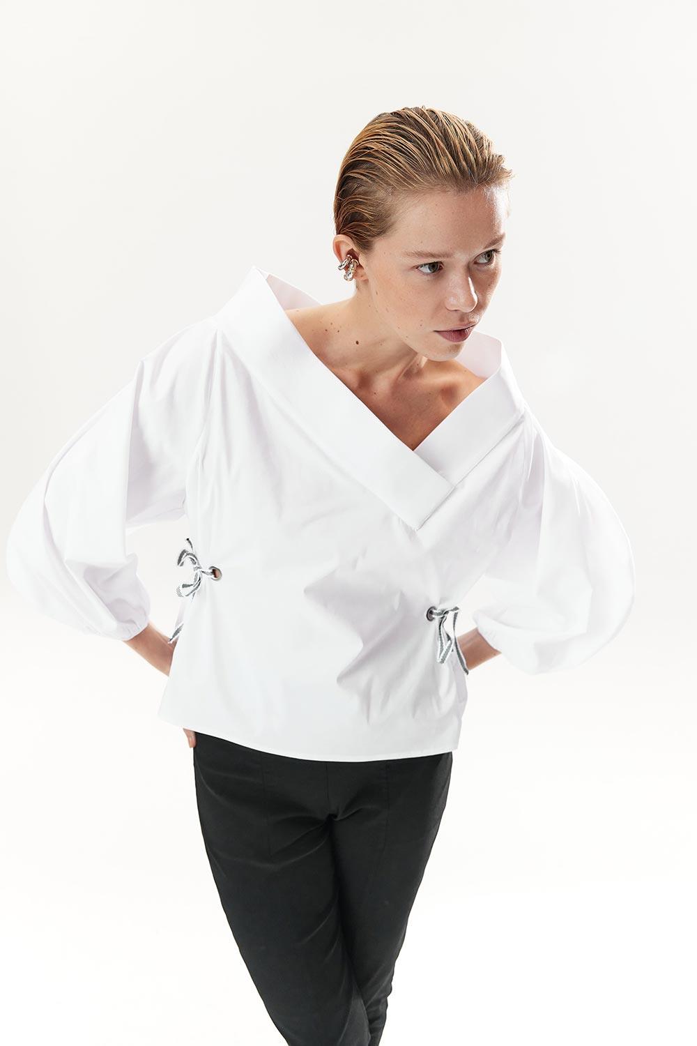 Mirimalist-Ixir White Shirt-Gömlek-3-roqelvaxirum.shop