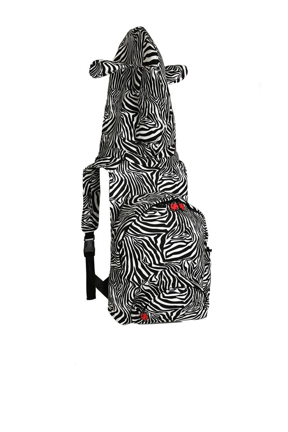 Morikukko-Zebra Çocuk Kapüşonlu Sırt Çantası-Sırt Çantası-1-roqelvaxirum.shop