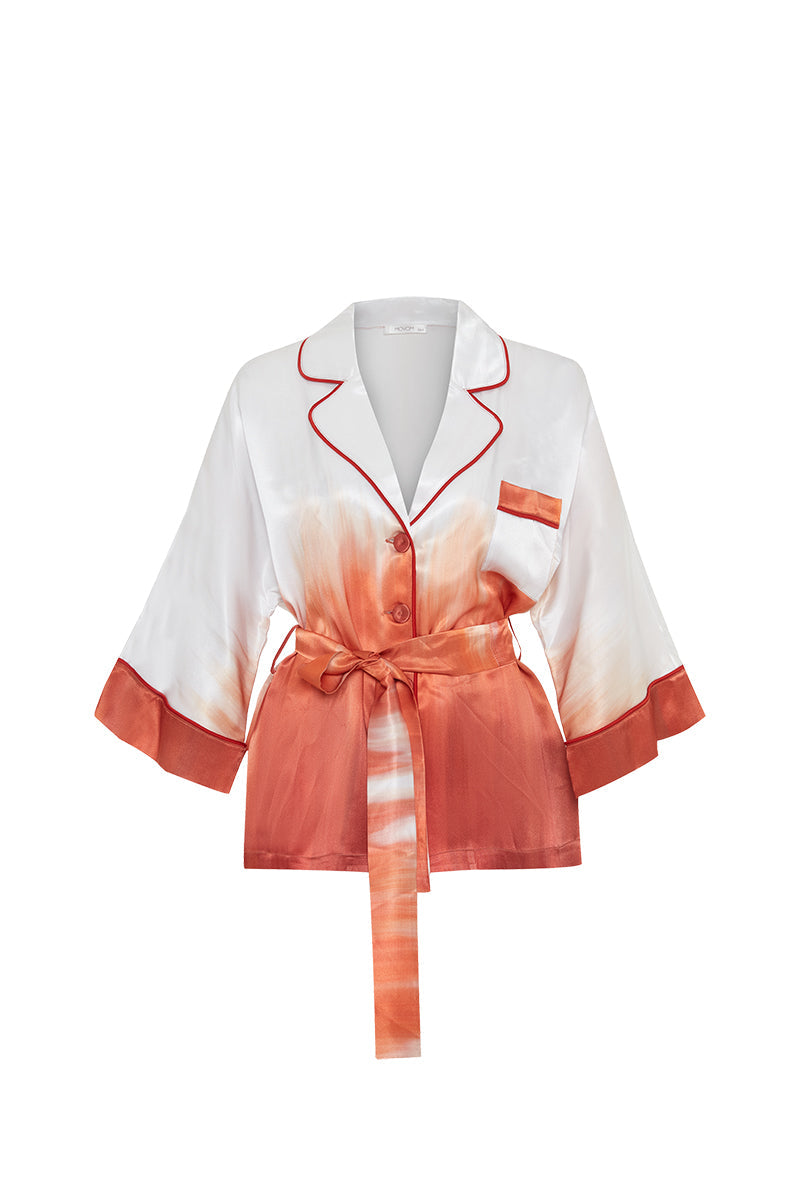 Movom Swimwear-Grace Pajama Style Shirt-Kimono-1-roqelvaxirum.shop