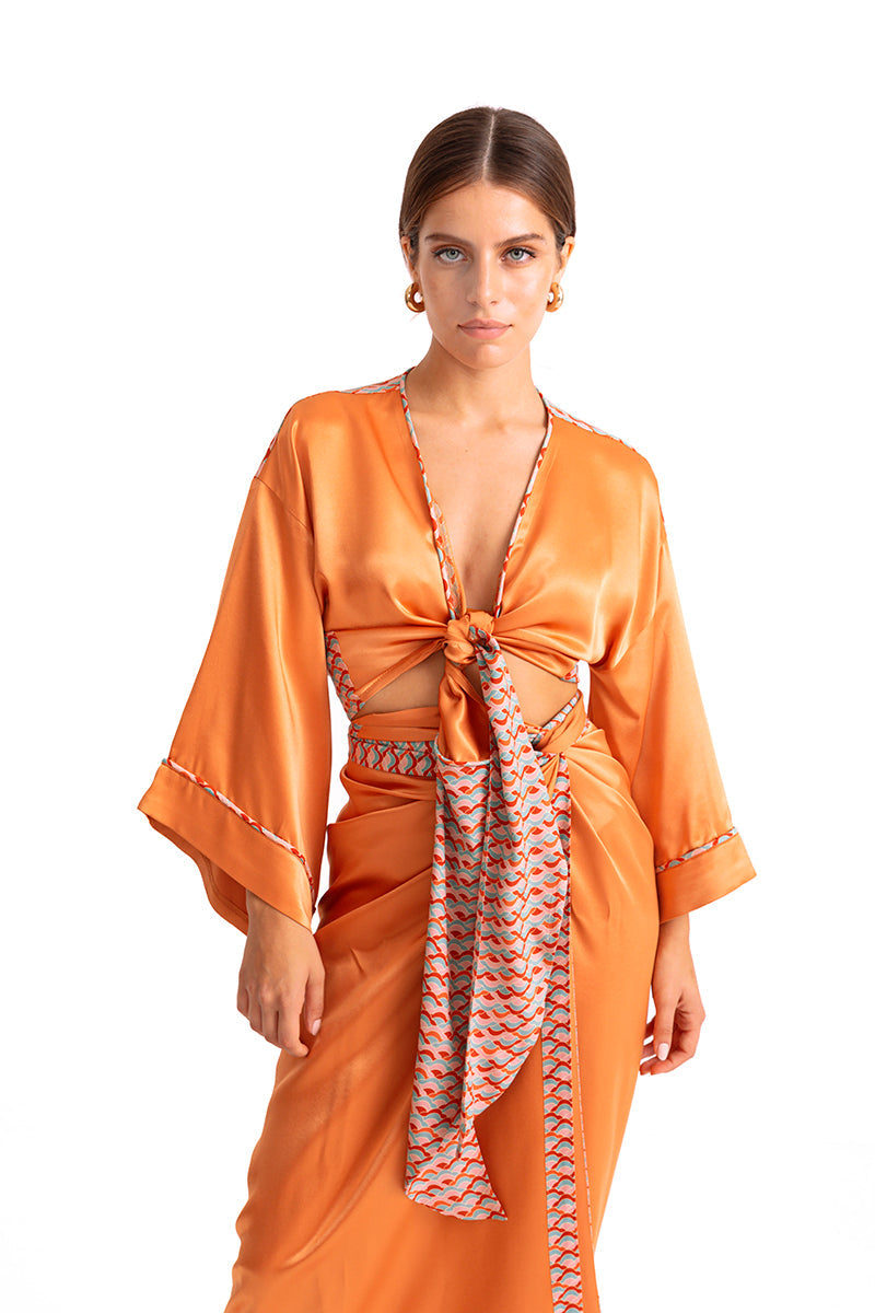 Movom Swimwear-Rory Tie Front Blouse🌱-Bluz-3-roqelvaxirum.shop