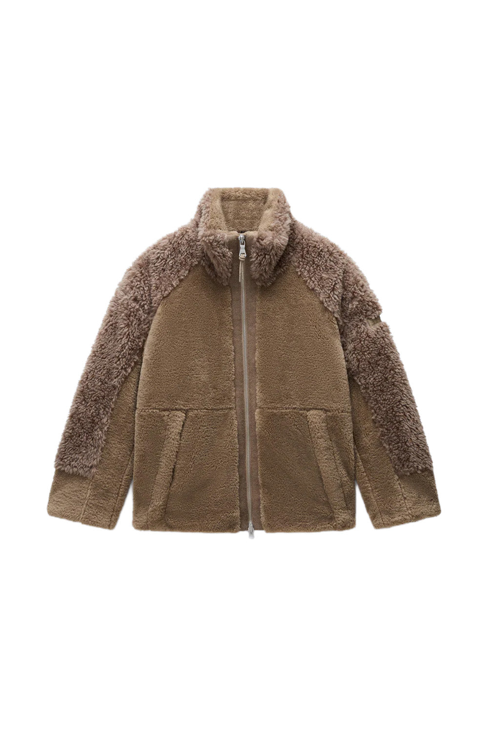 Napapijri-Falkner Fallen Rock Açık Kahverengi Kürklü Kadın Mont-Mont-1-roqelvaxirum.shop