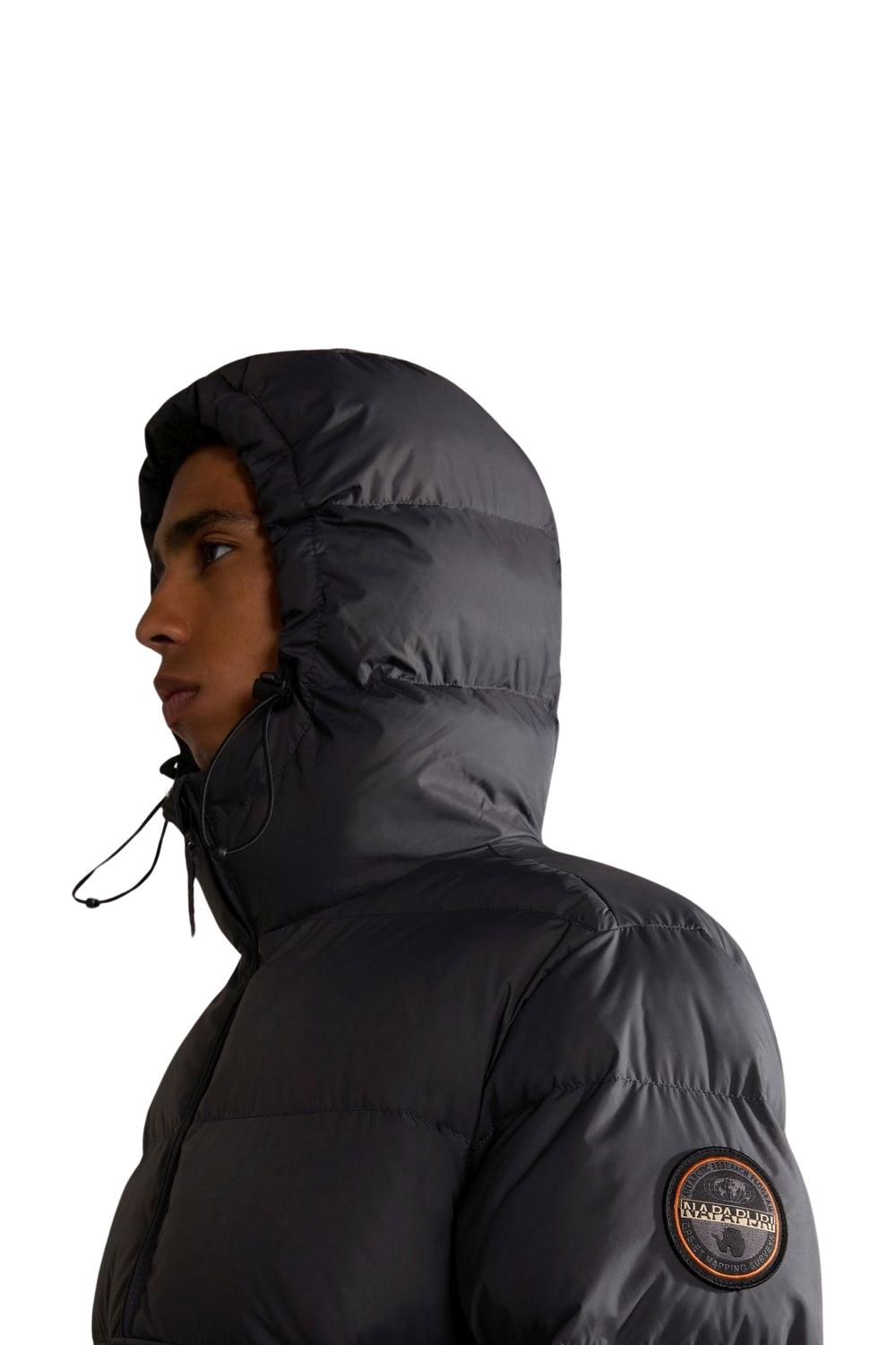 Napapijri-Rainforest OP WI PUF Dark Grey Solid-Yağmurluk-3-roqelvaxirum.shop