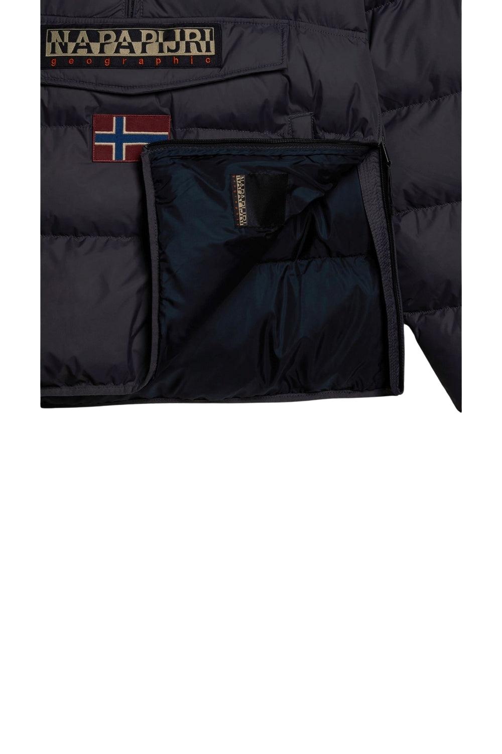 Napapijri-Rainforest OP WI PUF Dark Grey Solid-Yağmurluk-6-roqelvaxirum.shop