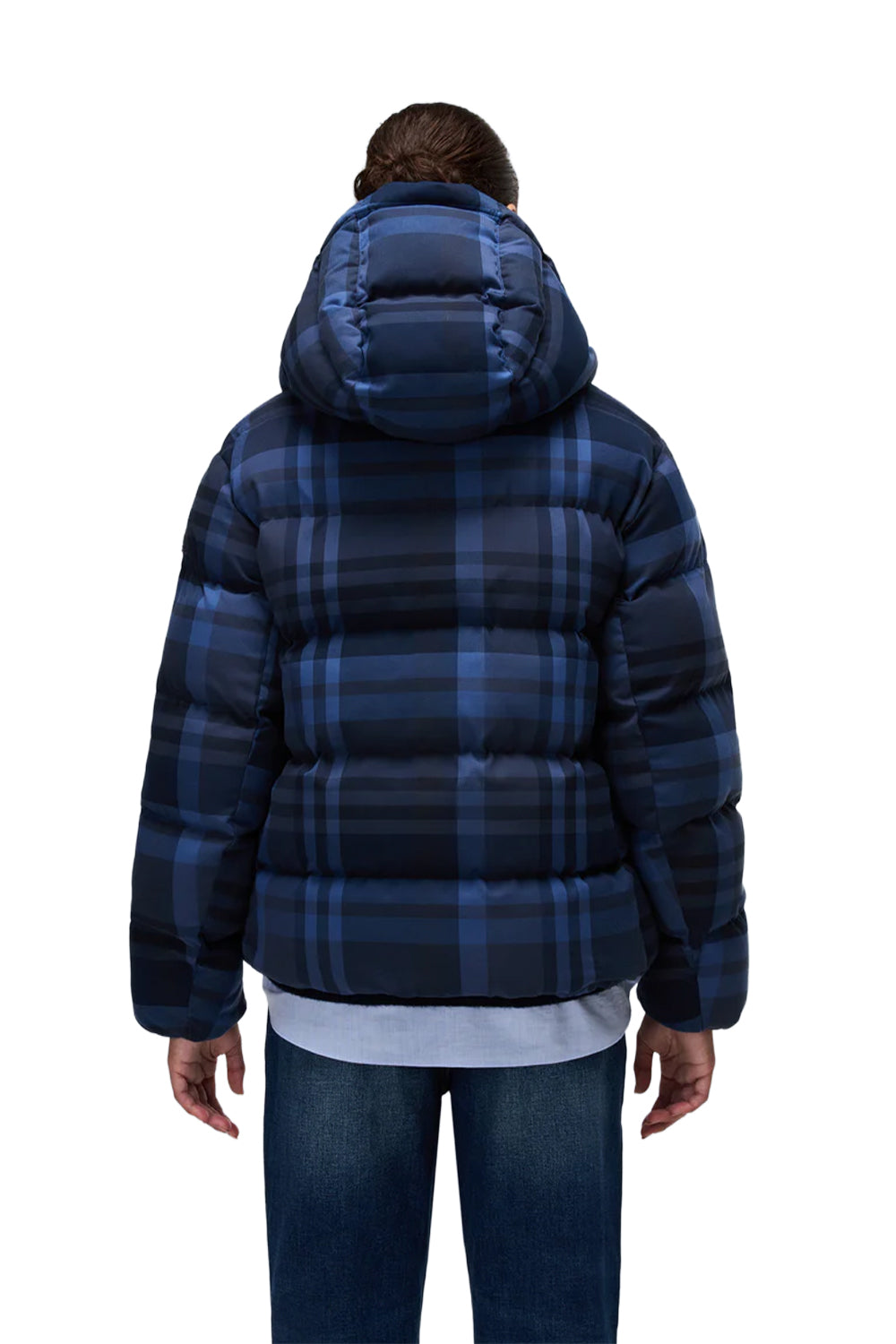Napapijri-Napapijri ThermoFibre® Glane Check Puffer CORDURA® Jacket Ekoseli Lavicert Kadın Mont-Mont-8-roqelvaxirum.shop