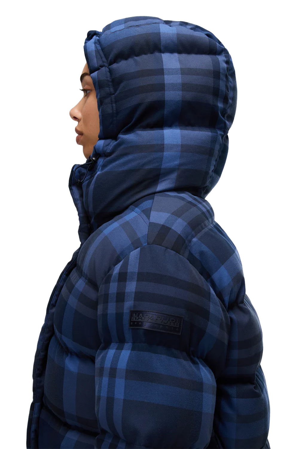 Napapijri-Napapijri ThermoFibre® Glane Check Puffer CORDURA® Jacket Ekoseli Lavicert Kadın Mont-Mont-9-roqelvaxirum.shop