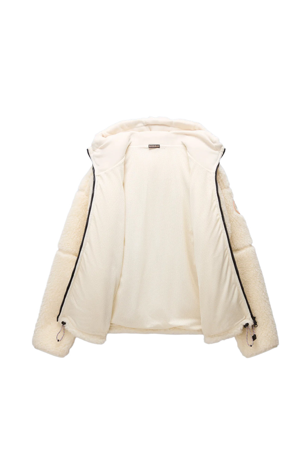 Napapijri-Tires Full-Zip Fleece Erkek Peluş Fermuarlı Beyaz Mont-Mont-3-roqelvaxirum.shop
