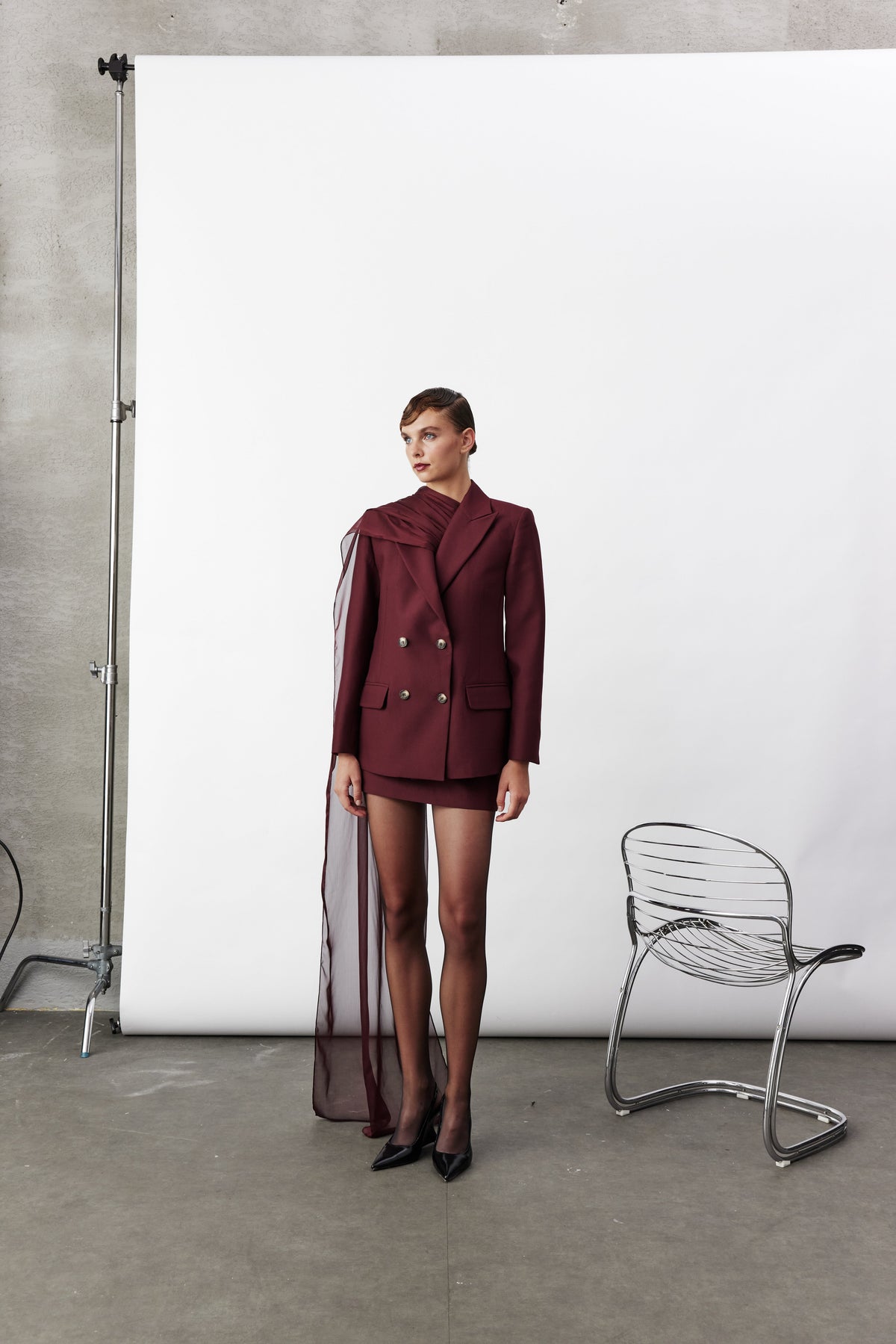 Nazlı Ceren-Marde Mini Etek Bordo-Etek-1-roqelvaxirum.shop