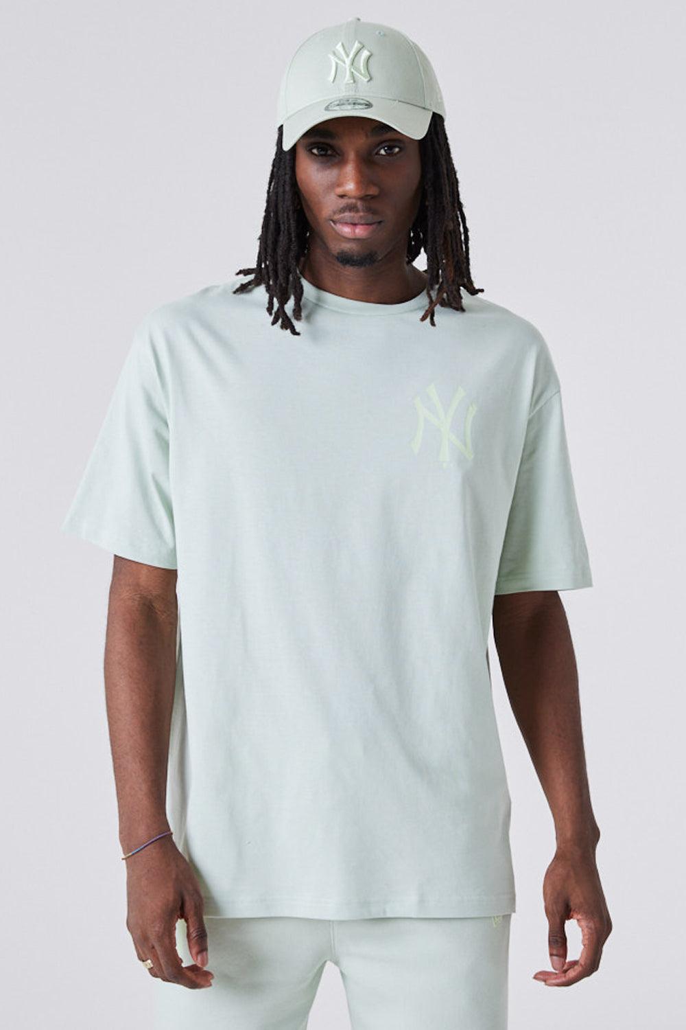 New Era-MLB League Essential Oversized Tee Green-T-Shirts-1-roqelvaxirum.shop