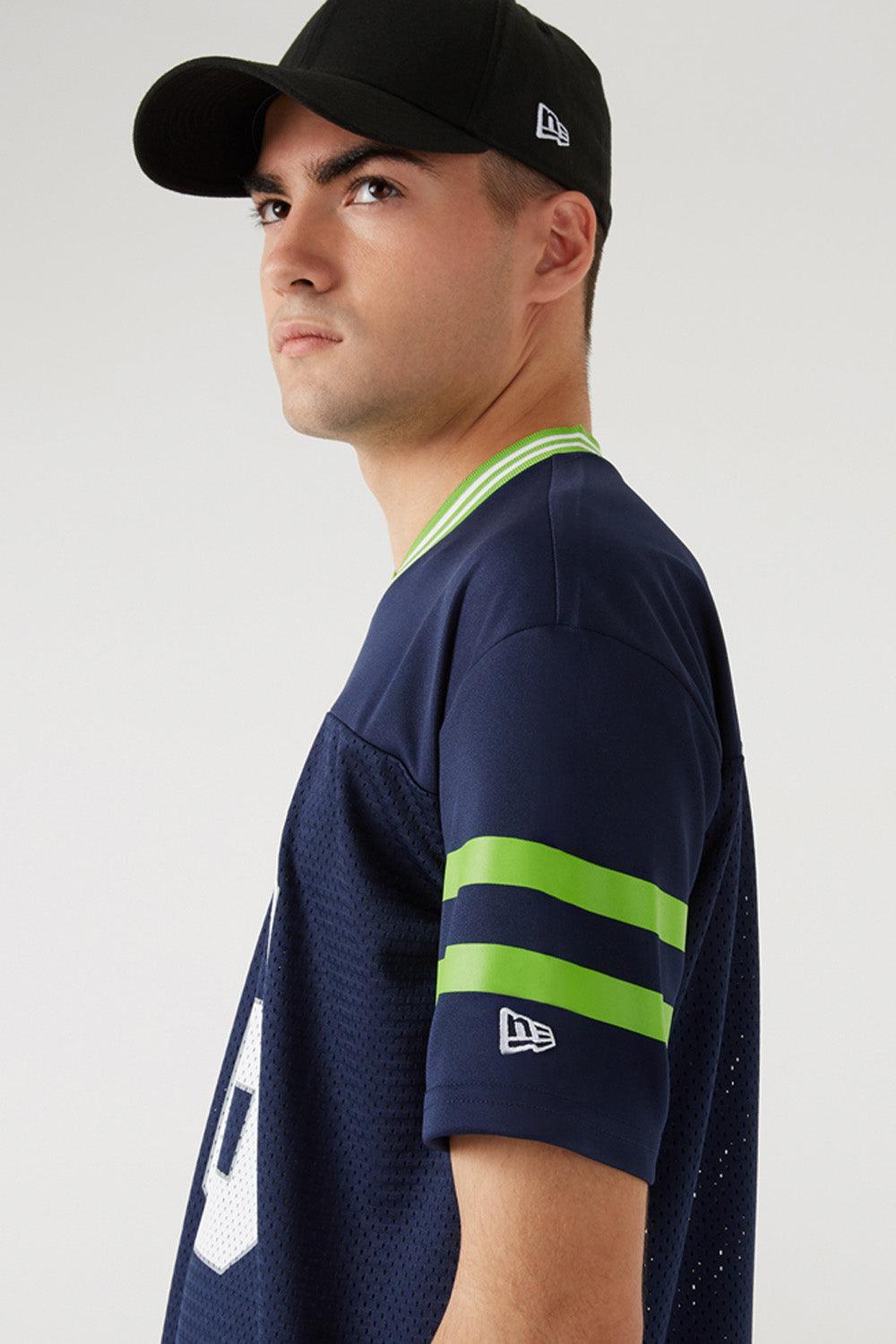 New Era-NFL Logo Oversized Tee Seattle Seahawks-T-Shirts-3-roqelvaxirum.shop