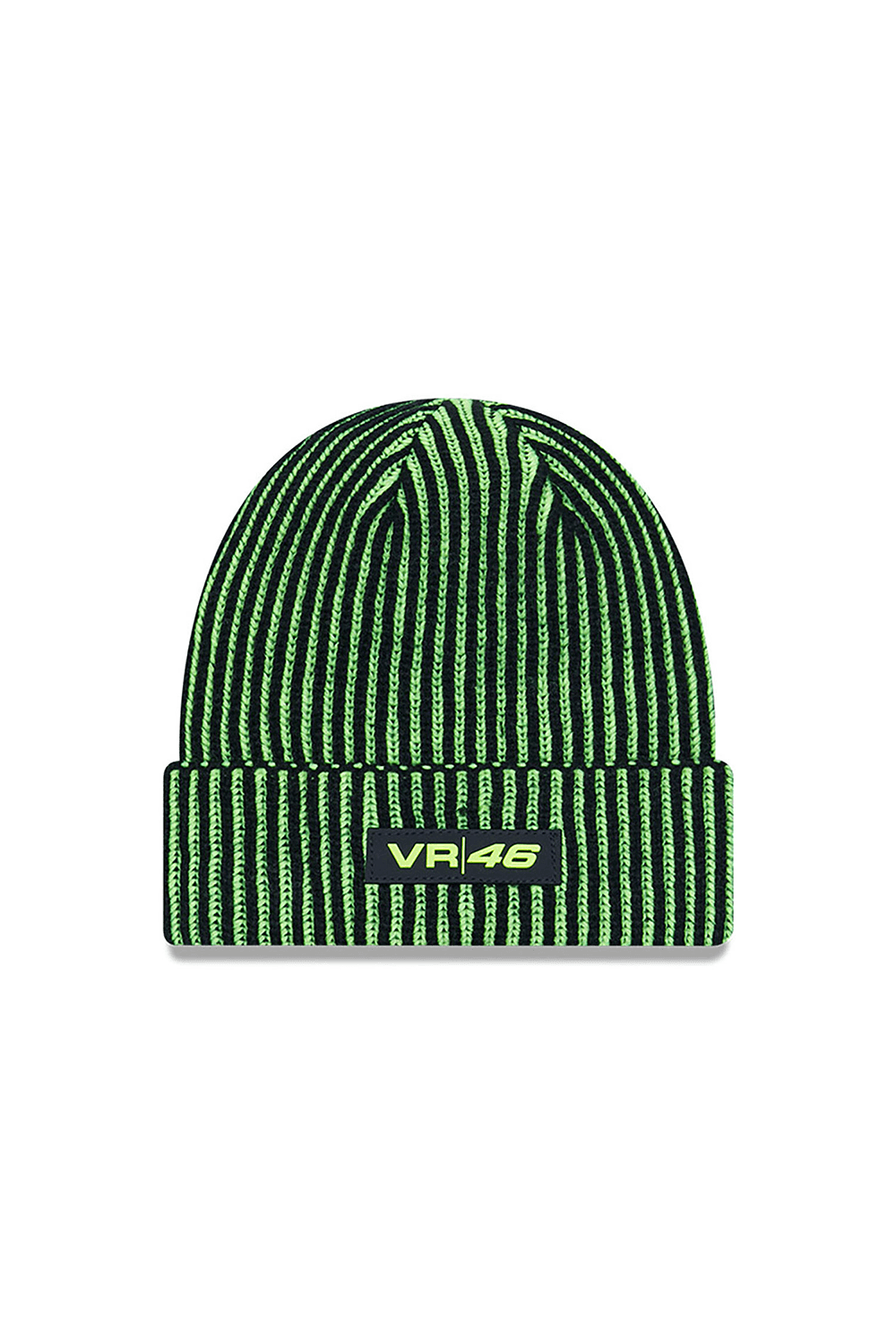 New Era-VR46 Black Cuff Knit Beanie Hat-Bere-1-roqelvaxirum.shop