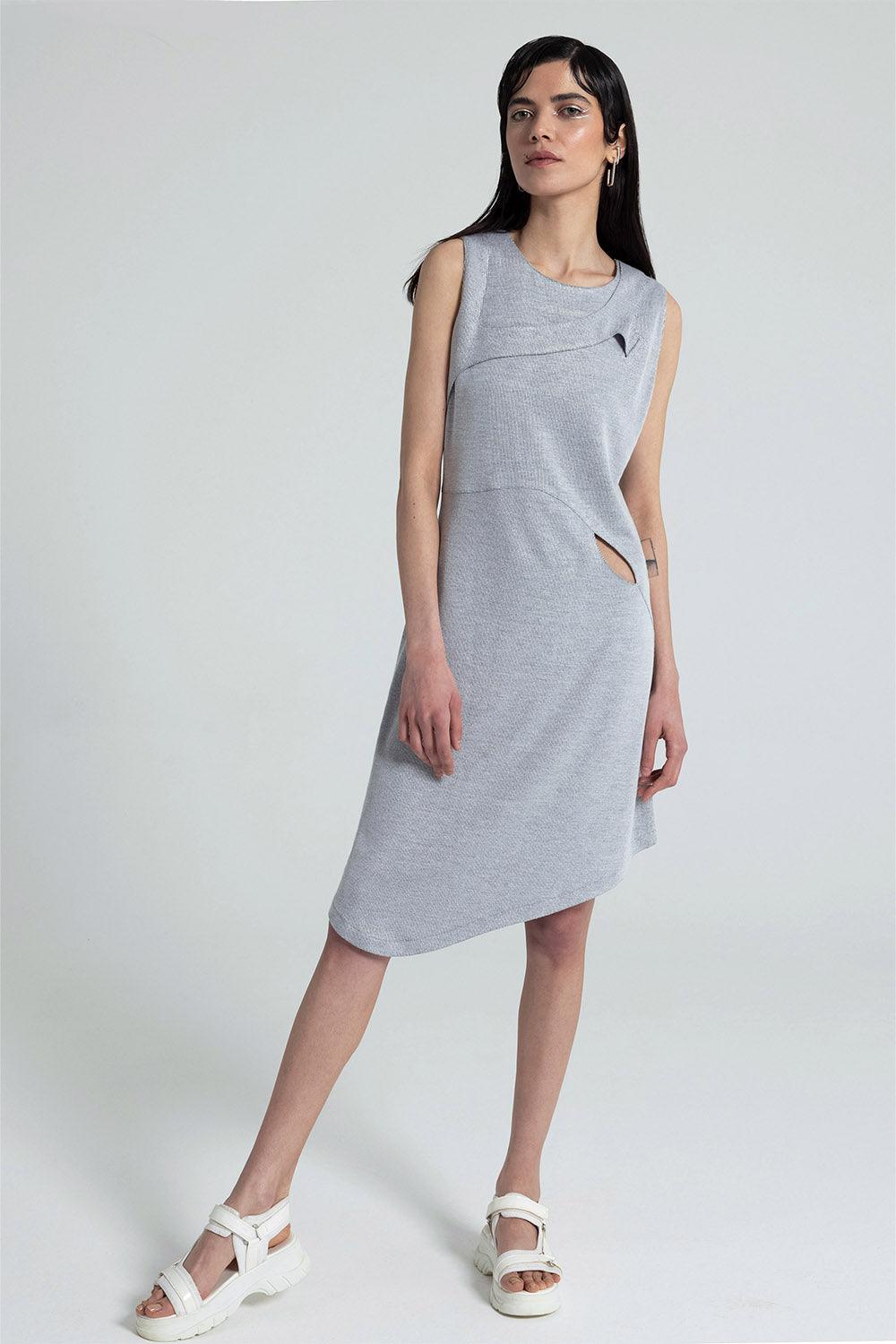 Nil Ergüven-Fresia Örme Elbise-Elbise-1-roqelvaxirum.shop