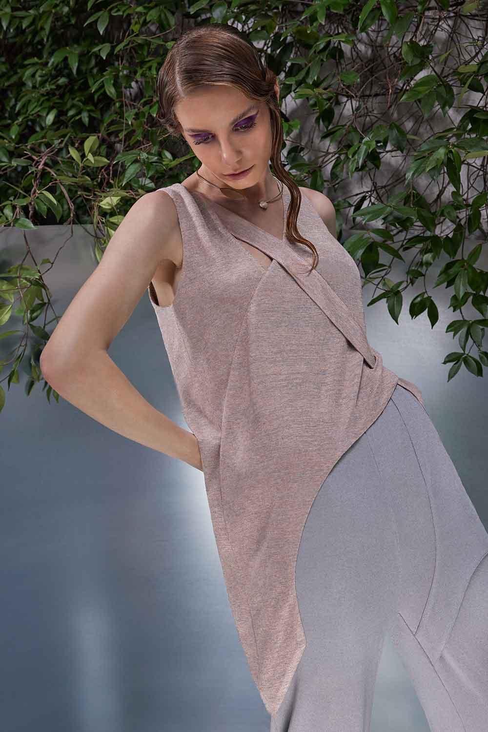 Nil Ergüven-Rosy Örme Bluz-Bluz-3-roqelvaxirum.shop