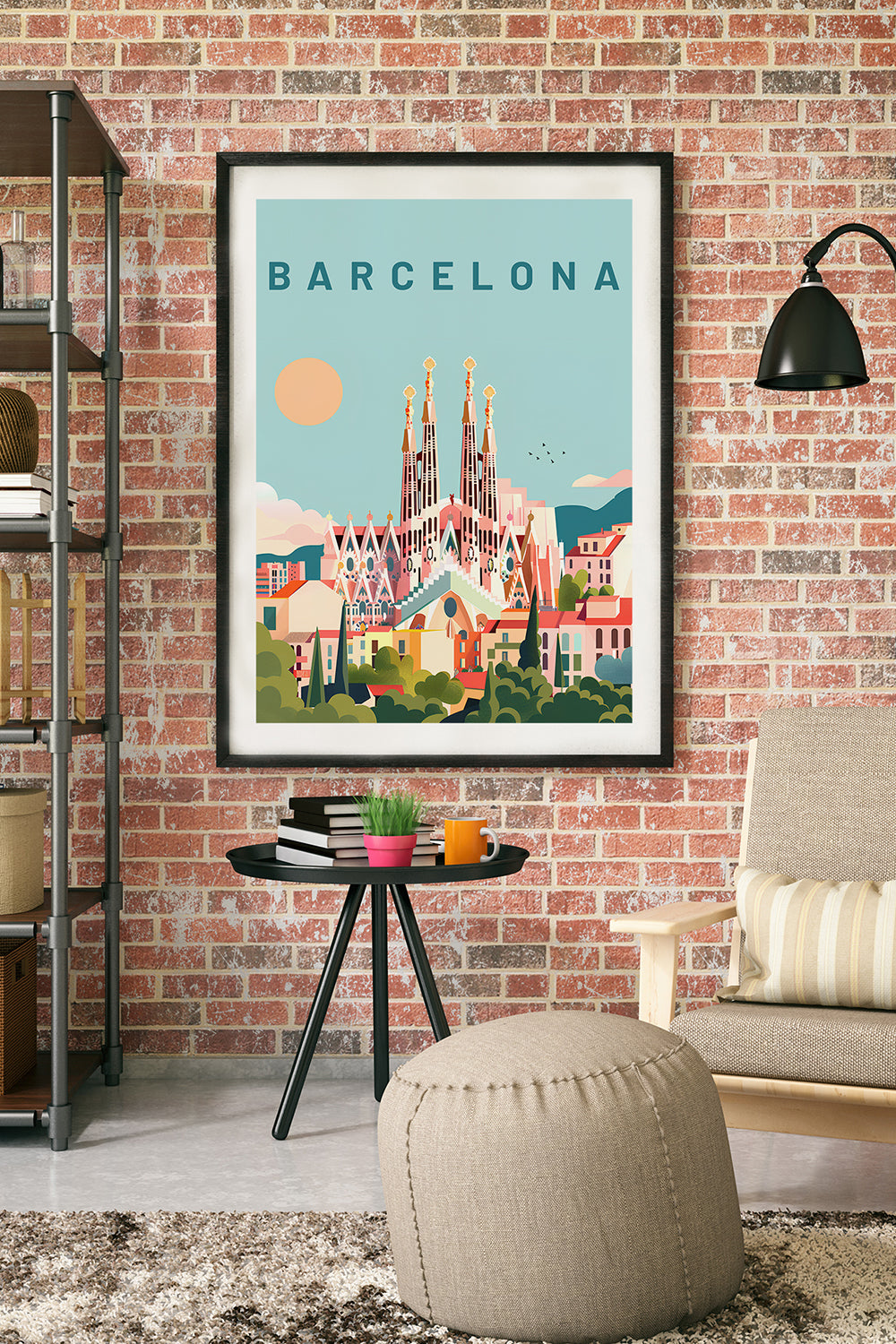 ODA.products-Barcelona İllüstrasyon Şehir Tablo-Tablo-1-roqelvaxirum.shop