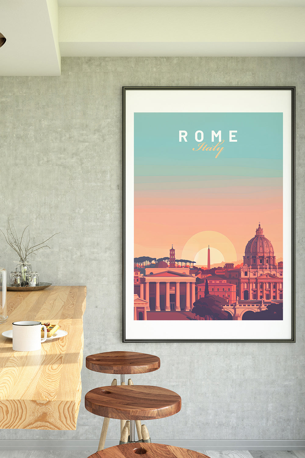 ODA.products-Rome İllüstrasyon Şehir Tablo-Tablo-1-roqelvaxirum.shop