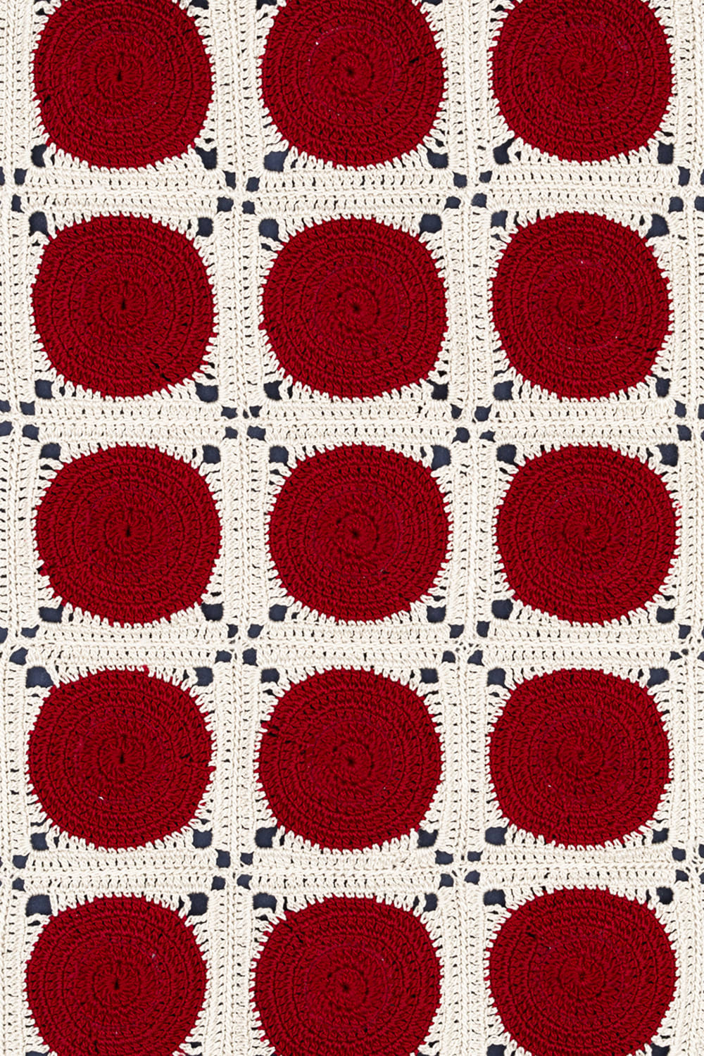 OHM Handmade-Krem Kırmızı Dots El İşi Dantel Örtü-Dantel Örtüler-4-roqelvaxirum.shop