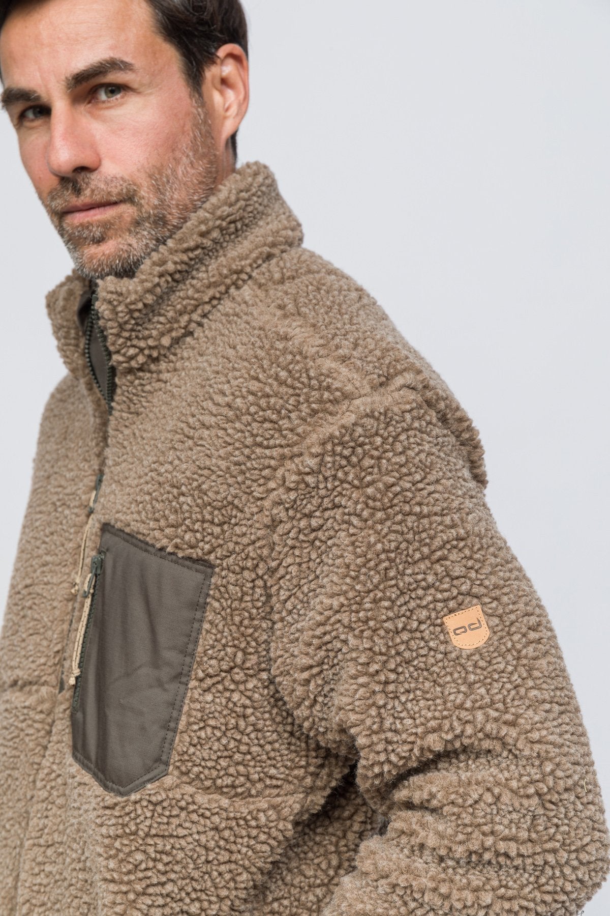 Sherpa Yün Ceket Lambswool - Vizon