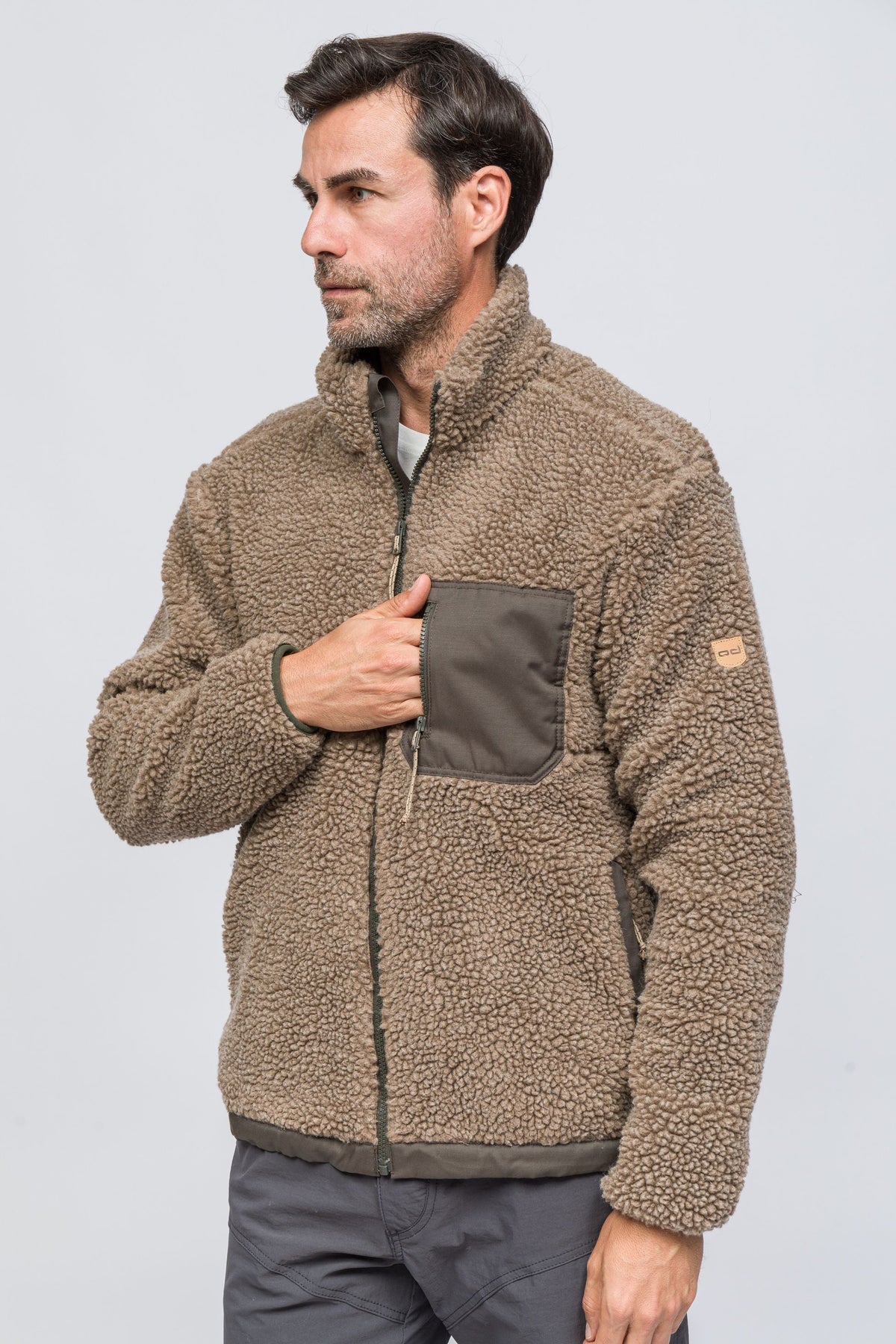 Sherpa Yün Ceket Lambswool - Vizon