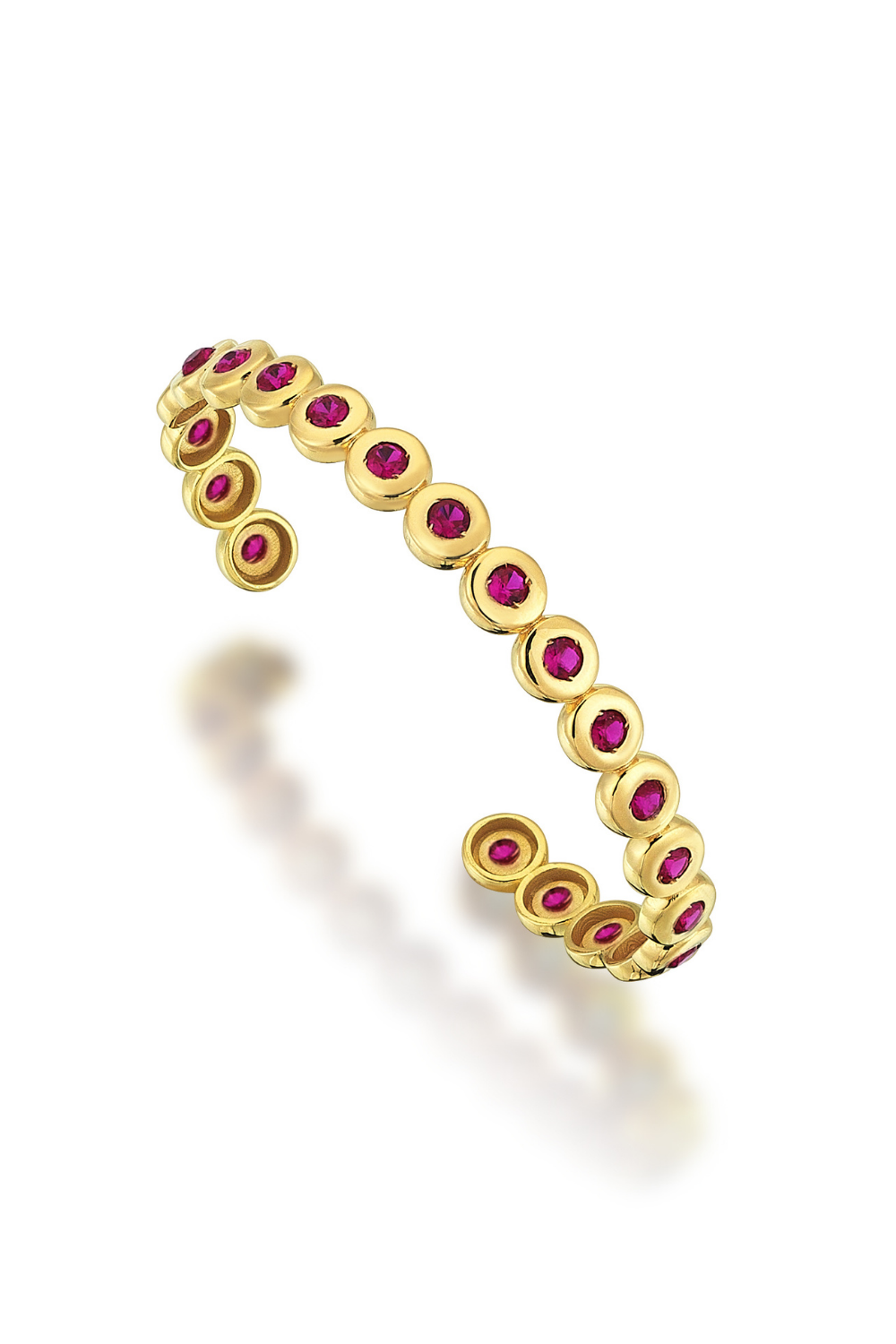 Odda75-Altın Kaplama 925 Ayar Gümüş Hare Bilezik Pembe-Bileklik-1-roqelvaxirum.shop