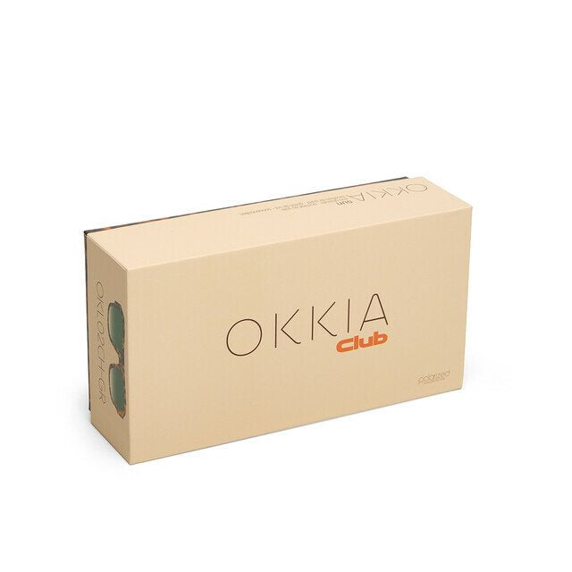 Okkia-Okkia Club Stromboli Yeşil Lens Polarize Güneş Gözlüğü Klasik Havana-Güneş Gözlüğü-6-roqelvaxirum.shop