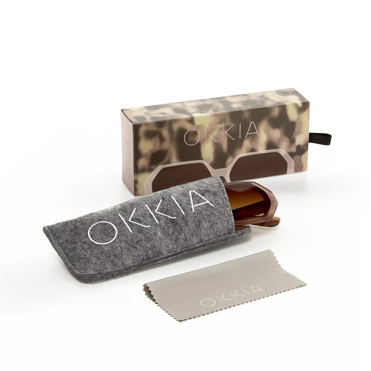 Okkia-Okkia Andrea Altıgen Unisex Güneş Gözlüğü Pembe Havana-Güneş Gözlüğü-3-roqelvaxirum.shop