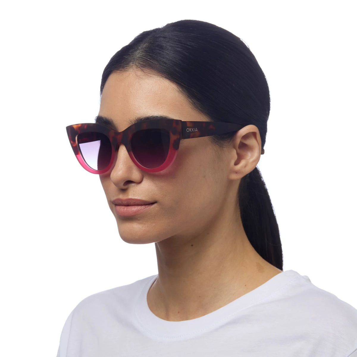 Okkia-Okkia Claudia Big Cat Güneş Gözlüğü Pink Havana-Güneş Gözlüğü-3-roqelvaxirum.shop