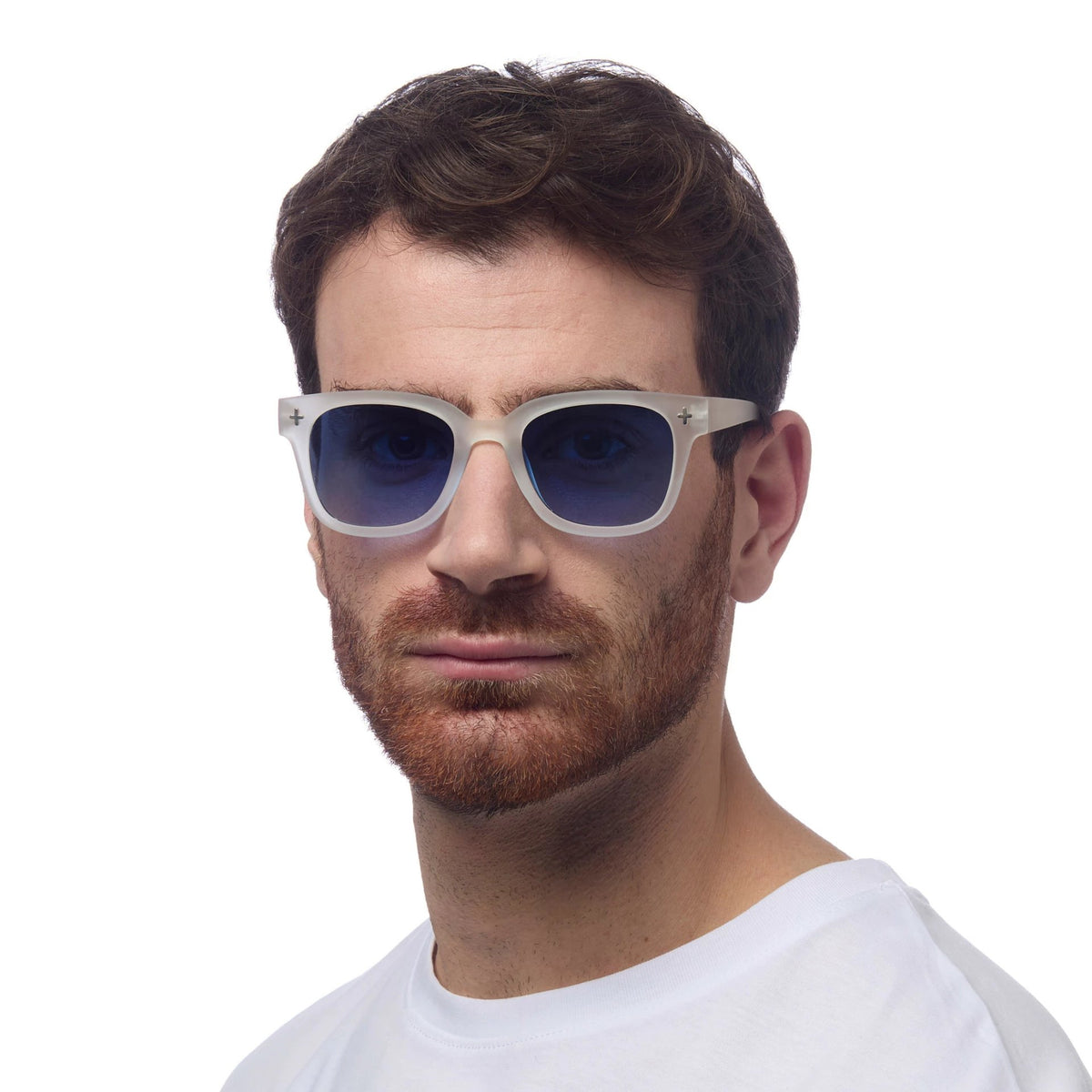 Okkia-Okkia Giovanni Mavi Lens Unisex Güneş Gözlüğü Beyaz-Güneş Gözlüğü-3-roqelvaxirum.shop