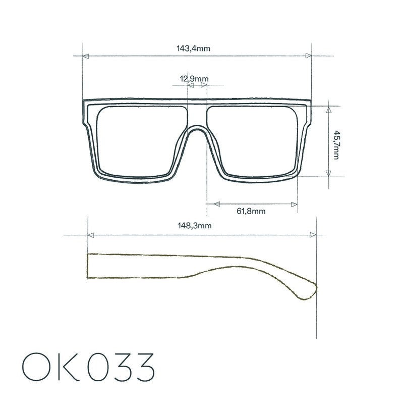 Okkia Tokyo Unisex Güneş Gözlüğü Siyah / Lens : Turuncu