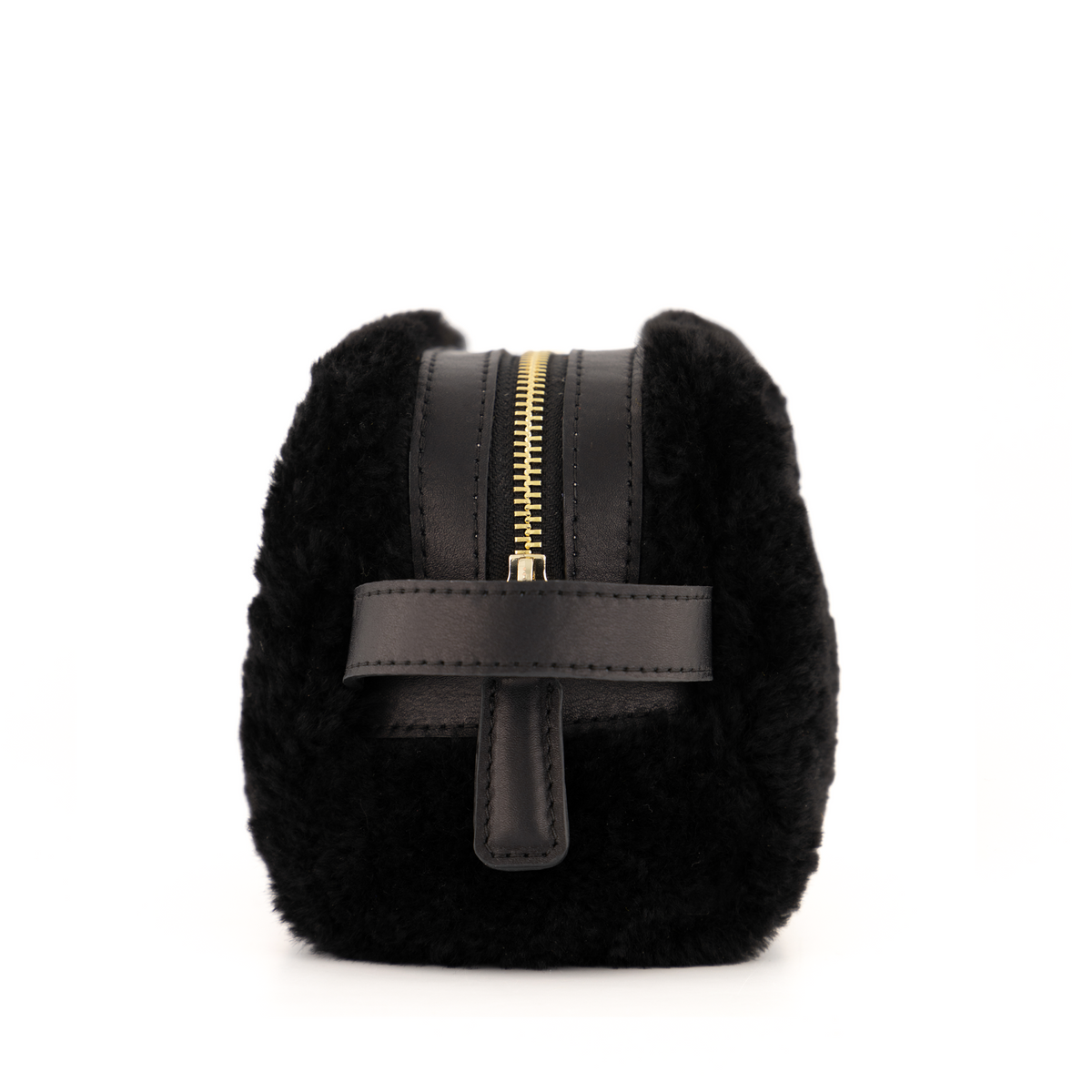 Otrera-Lula Pouch Shearling - Black-El Çantası-4-roqelvaxirum.shop