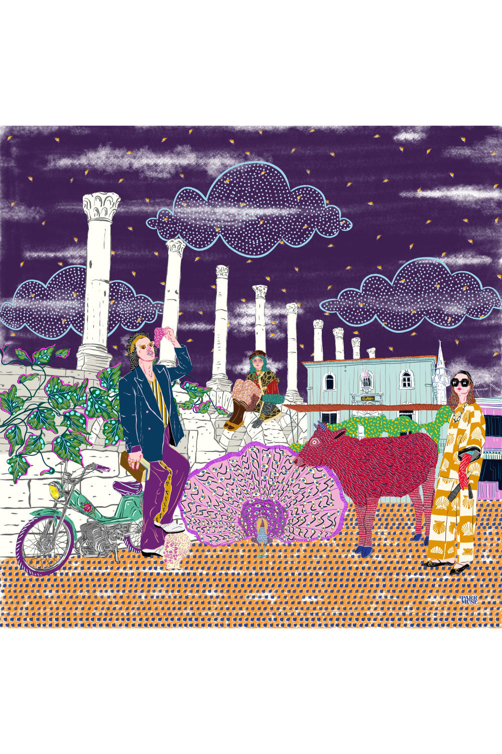Parrmuse-İpek Fular - Hera & Rakipleri-Şal & Fular-1-roqelvaxirum.shop