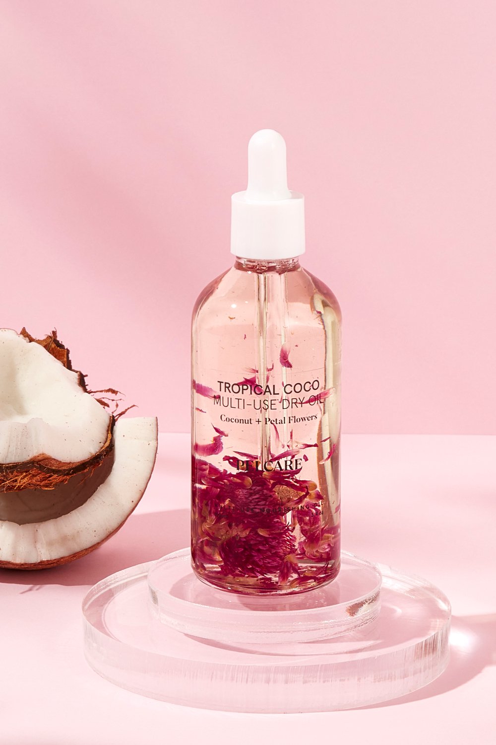 Pelcare-Tropical Coco Multi - Use Dry Oil + Hi̇ndi̇stan Cevi̇zi̇ İçeren Çok Amaçli Kuru Yağ-Vücut Yağı-2-roqelvaxirum.shop