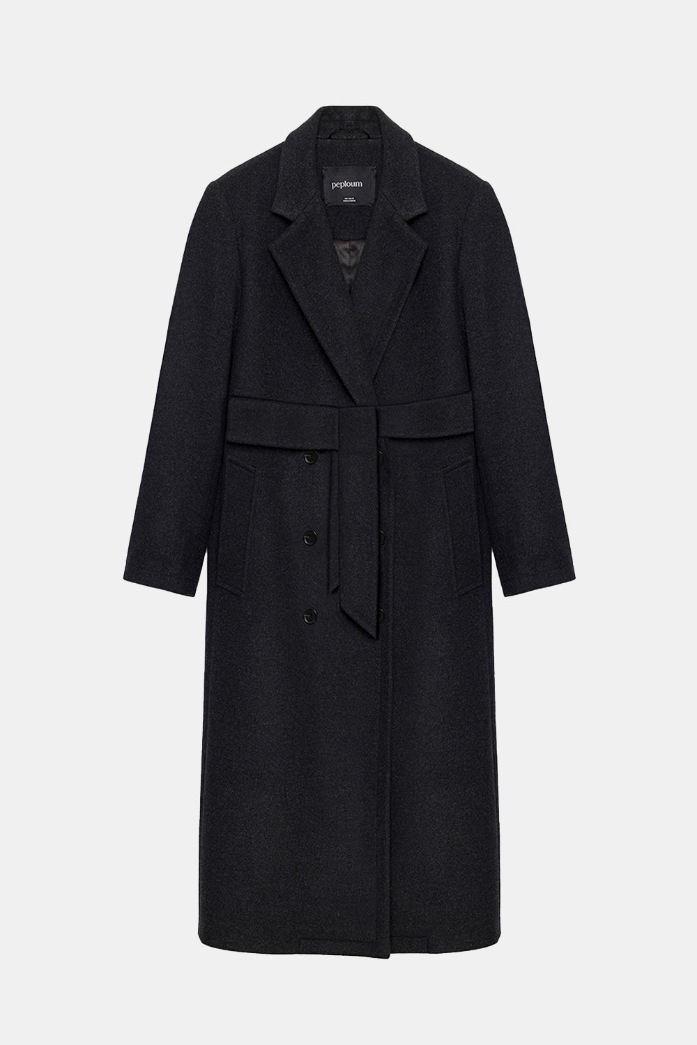 Peploum-Harlow Wool Blend Suiting Coat-Kaban-5-roqelvaxirum.shop