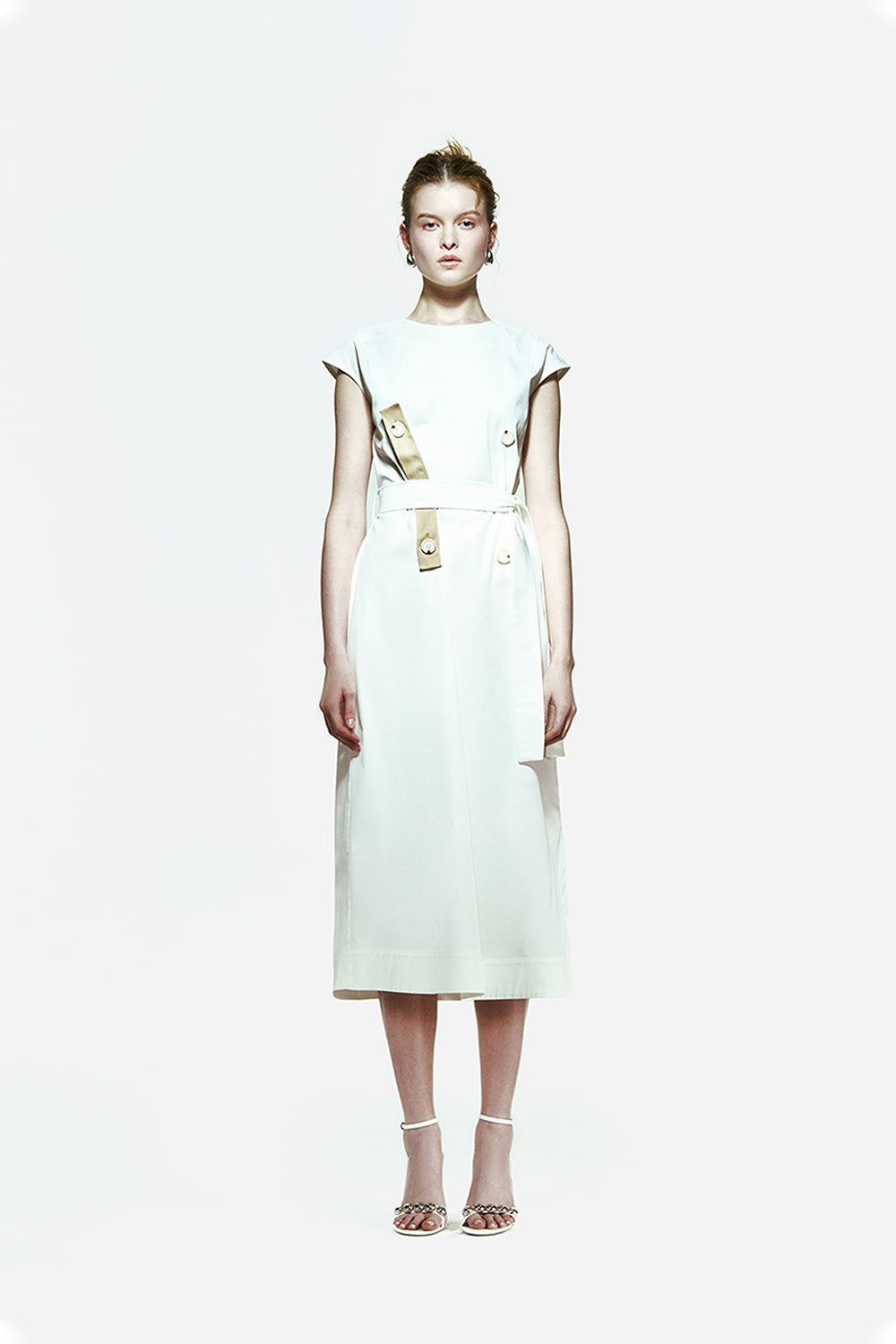 Peploum-Isogi Dress With Button-Elbise-1-roqelvaxirum.shop