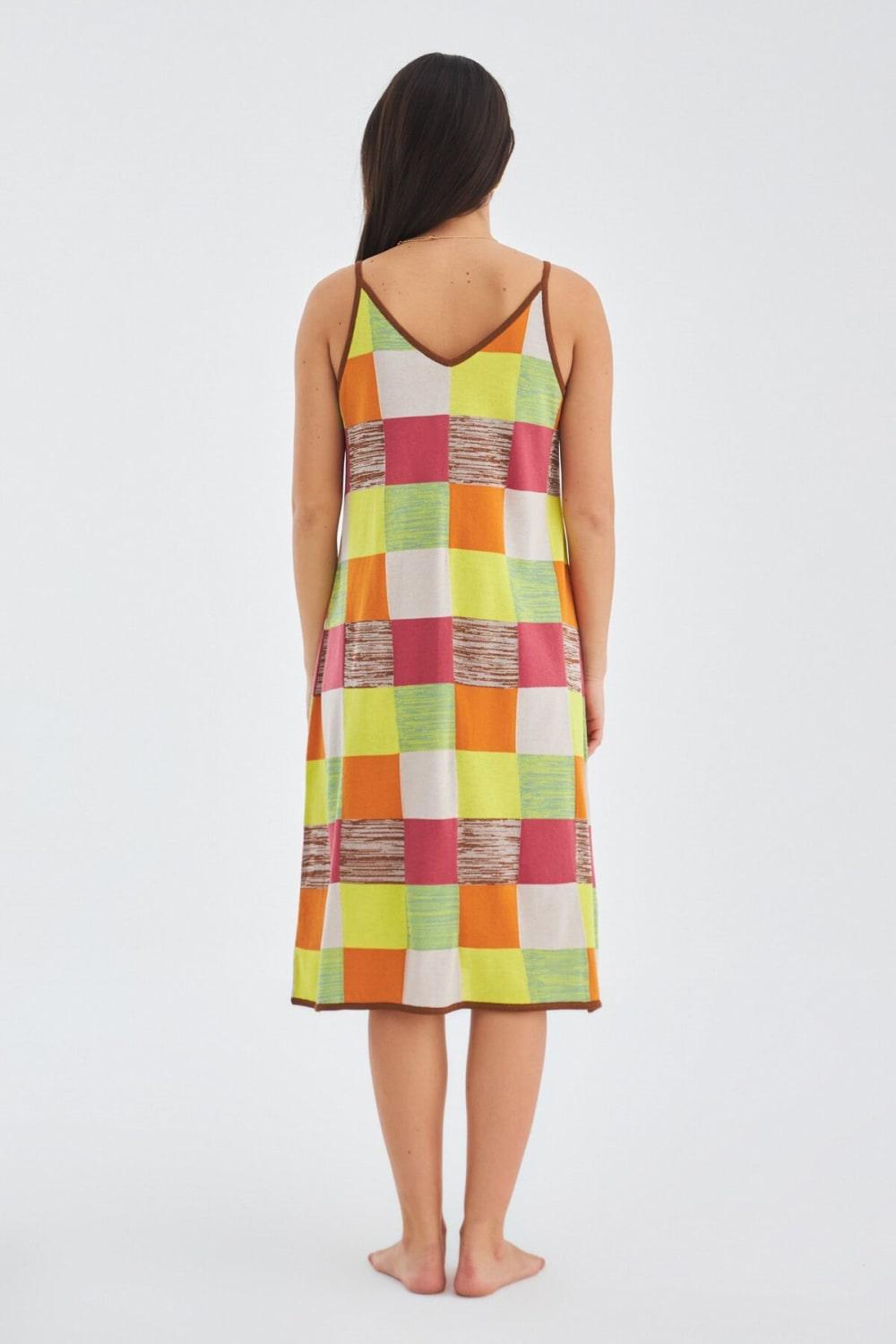 Peraluna-Bonjo Dress Askılı Yazlık Kadın Triko Elbise-Elbise-7-roqelvaxirum.shop