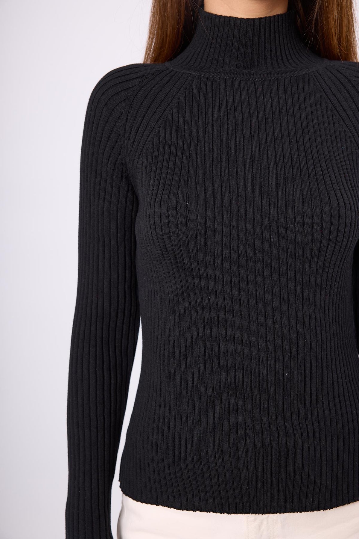 Peraluna-Britta Rib Örgü Fit Kalıp Kadın Triko Kazak-Kazak & Triko-4-roqelvaxirum.shop