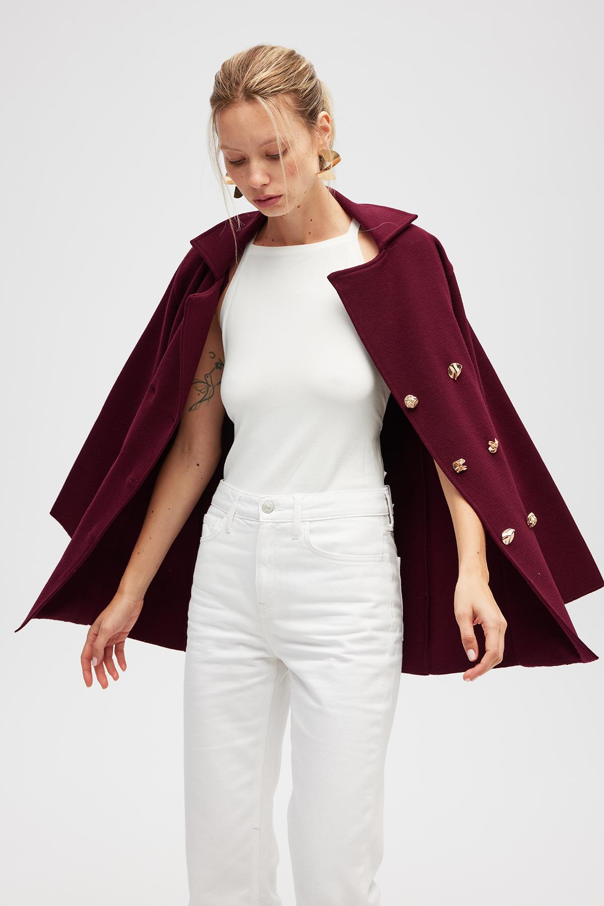 Peraluna-Jisha, Kadın örme Triko Blazer Ceket Bordo-Ceket-3-roqelvaxirum.shop