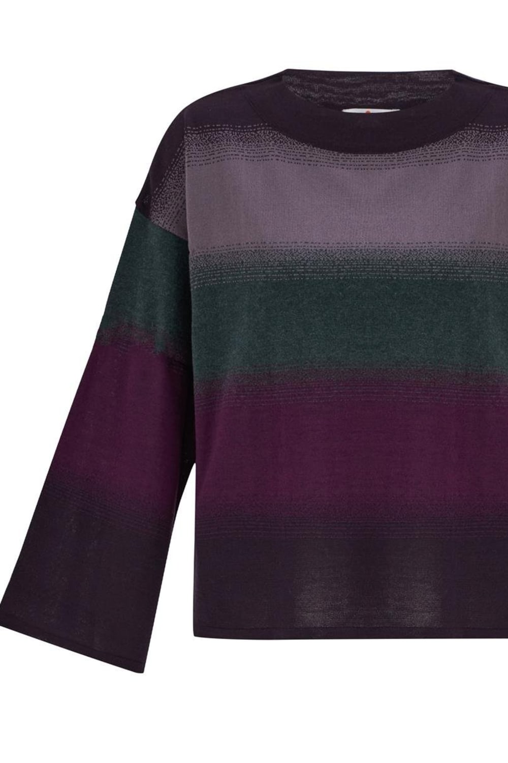 Peraluna-Renk Geçişli Bisiklet Yaka Kadın Triko Kazak-Kazak & Triko-7-roqelvaxirum.shop