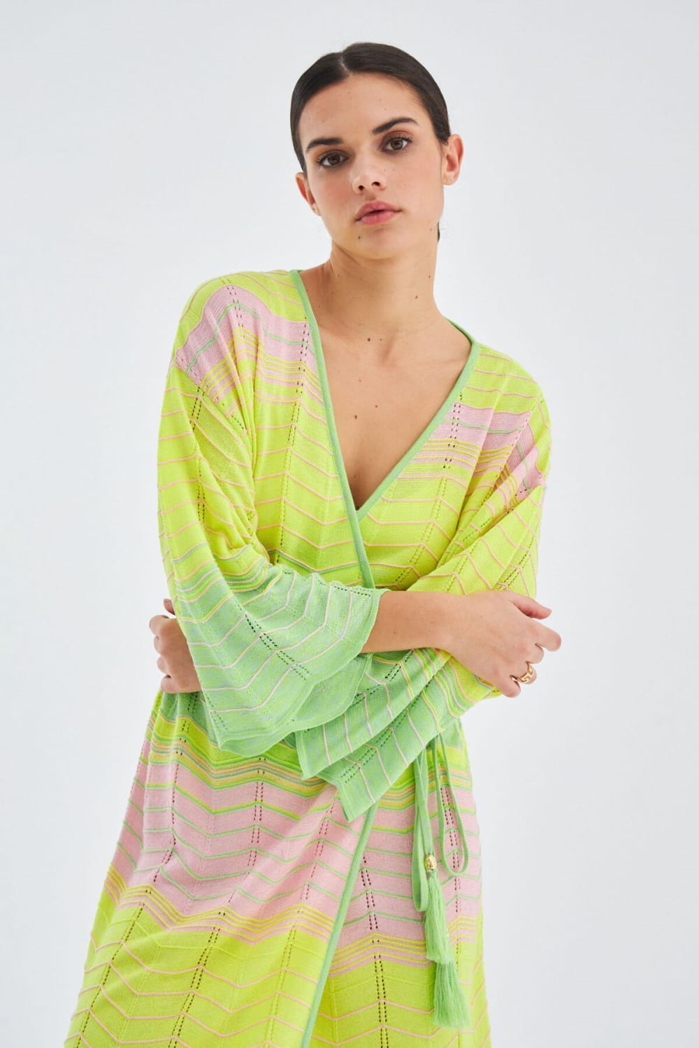Peraluna-Sakura Çan Kollu Viskonlu Yazlık Kadın Triko Kimono-Kimono-7-roqelvaxirum.shop