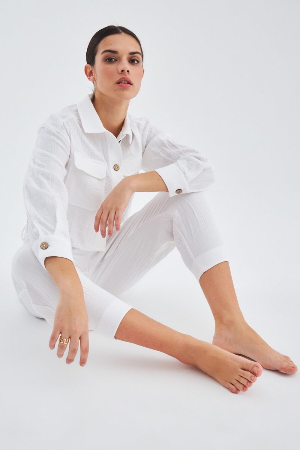 Peraluna-Sandal Trouser Bol Kesim Yazlık Muslin Kadın Kısa Pantolon-Pantolon-6-roqelvaxirum.shop