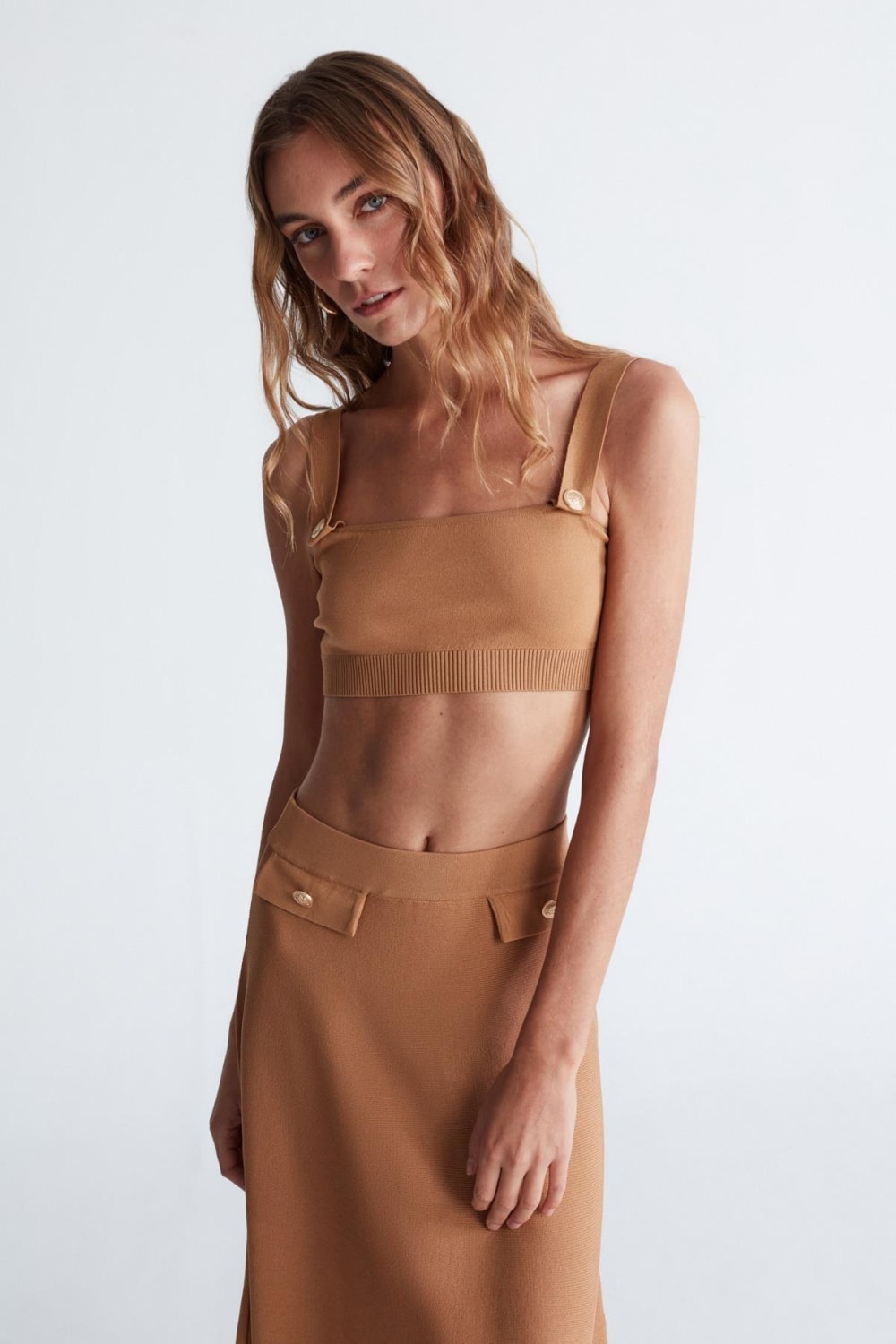 Peraluna-Styleboom X Elizabeth Bralet Düğme Detaylı Askılı Kadın Triko Bralet -Crop Top-10-roqelvaxirum.shop