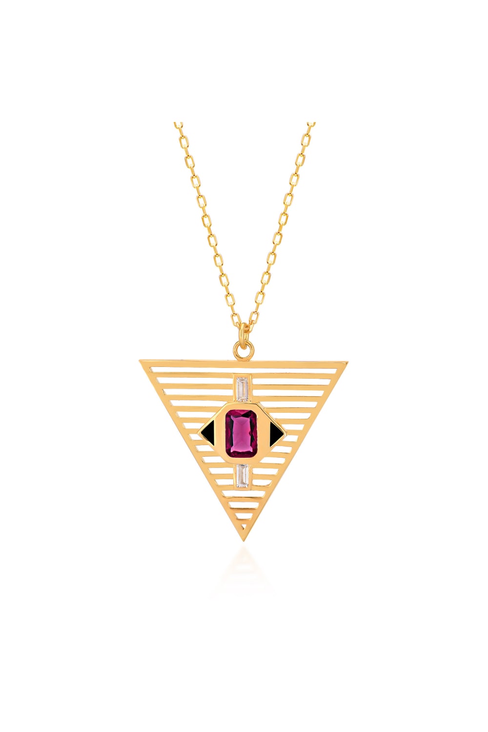 Pia&Co-Tiga Taşlı Mineli Kafes Kolye-Kolye-1-roqelvaxirum.shop