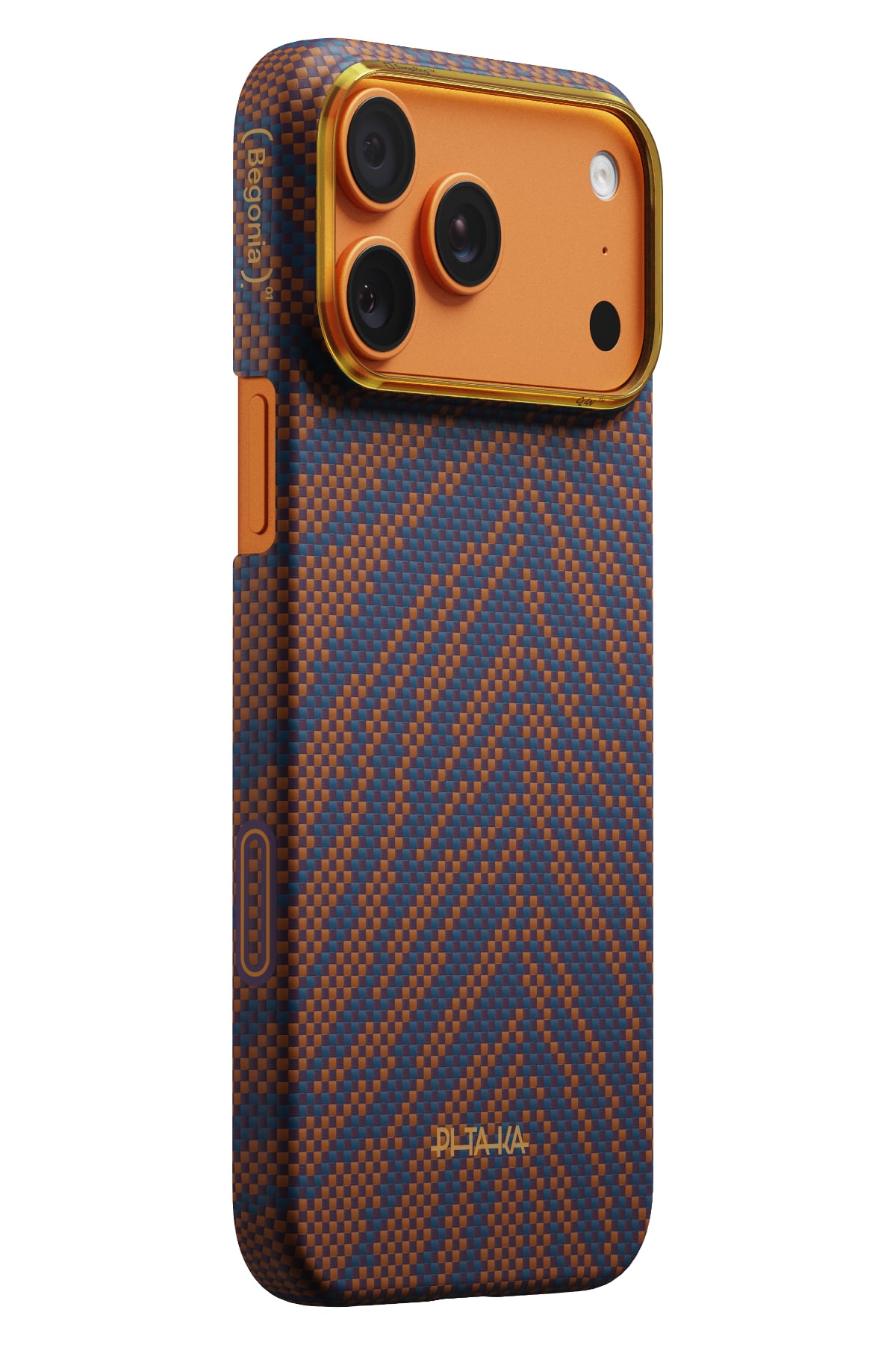 Breath Of Veins Iphone 17 Pro Aramid Fiber Karbon Magsafe Kılıf Burning Orange