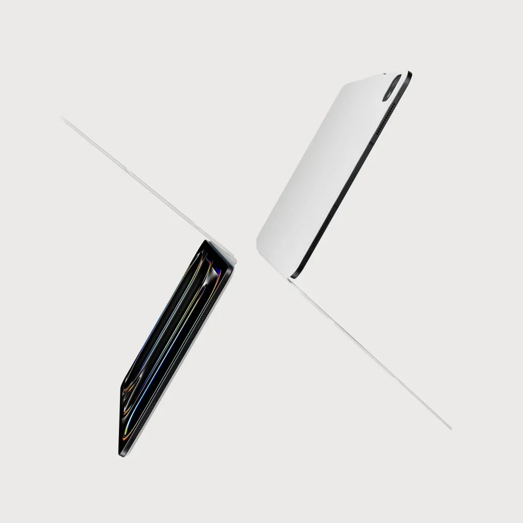 Ipad Pro 13 M5 / M4 Kılıf Folio 3 Beyaz, Kalem Bölmeli Standlı