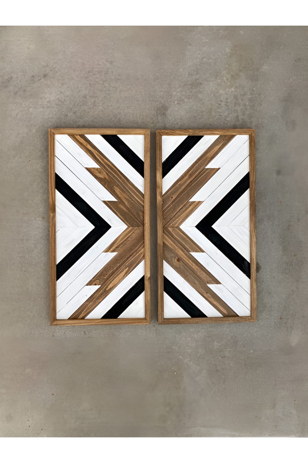 Postotto Design Studio-İkili Ahşap Dilim Tablo-Tablo-1-roqelvaxirum.shop