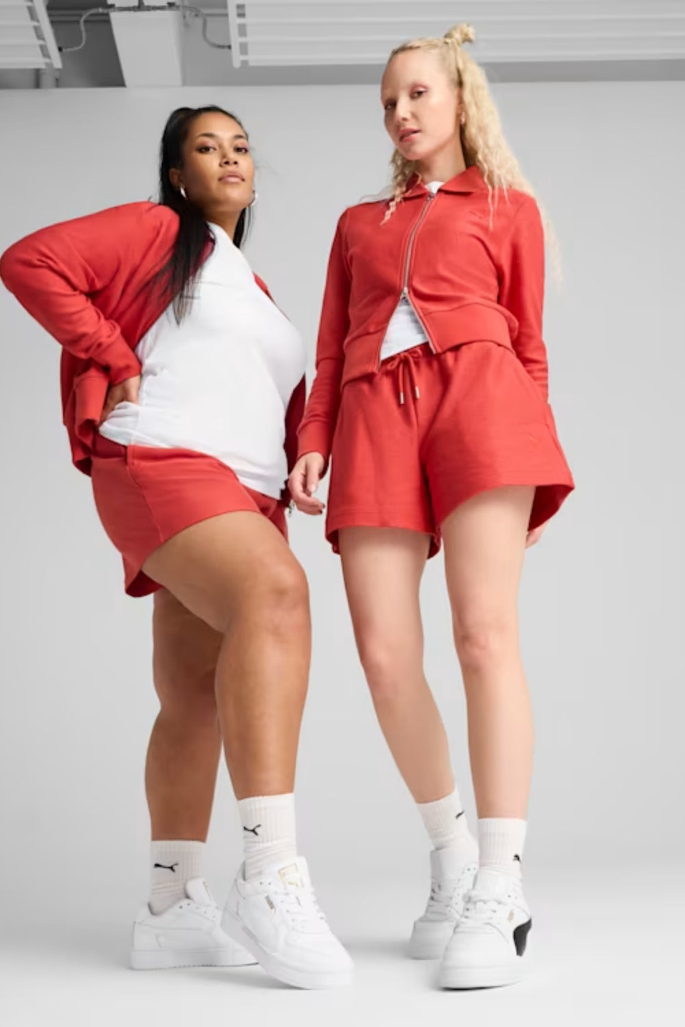 Puma-PREMIUM ESS A-Line Shorts 4 Jacquard Red-Şort-1-roqelvaxirum.shop