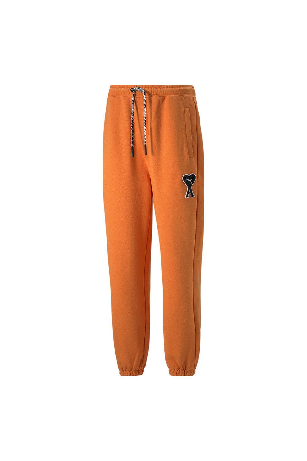 Puma-PUMA x AMI Sweatpants Jaffa Orange-Eşofman-1-roqelvaxirum.shop