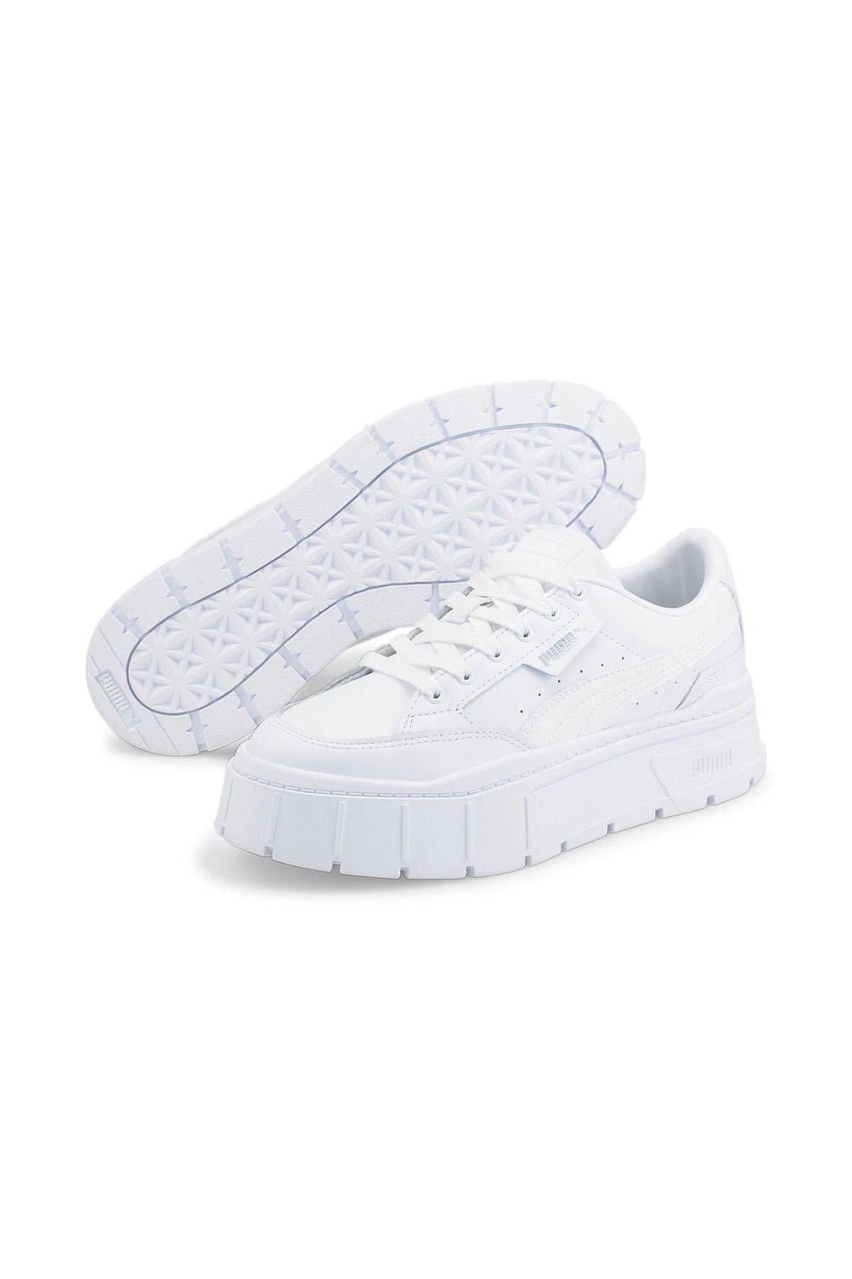 Puma-Puma Mayze Stack Lthr Wns Puma White-Sneakers-5-roqelvaxirum.shop