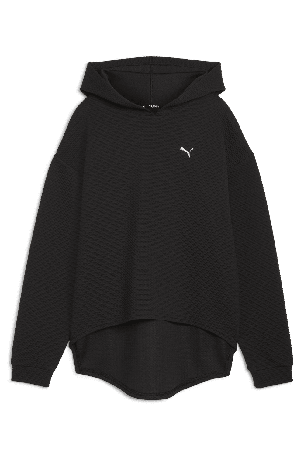 Puma-Q4 Studio Textured Hoody Puma Black-Sweatshirts & Hoodies-1-roqelvaxirum.shop