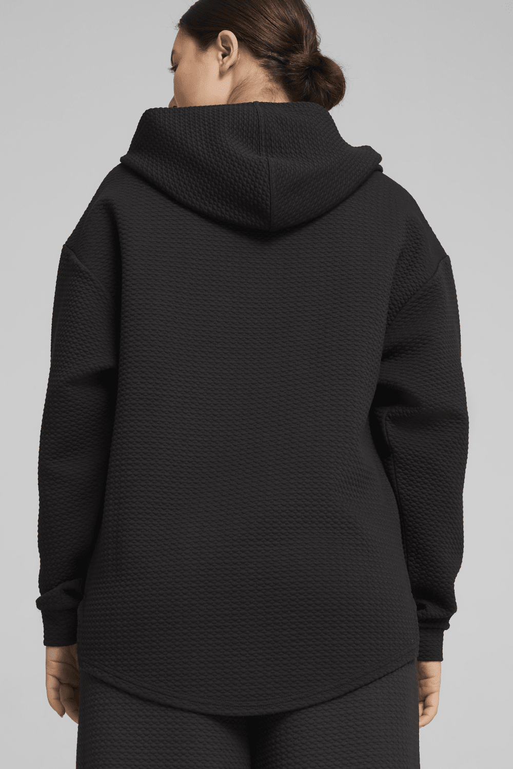 Puma-Q4 Studio Textured Hoody Puma Black-Sweatshirts & Hoodies-5-roqelvaxirum.shop