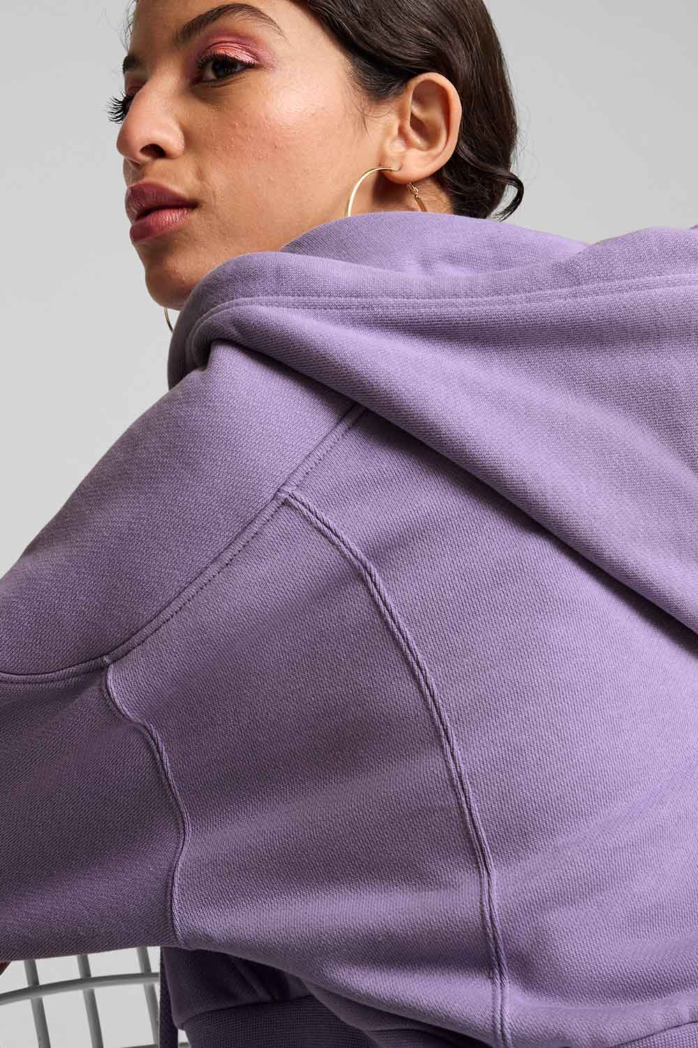Puma-THE FAST RACE FZ Hoodie Lavender Alert-Sweatshirts & Hoodies-5-roqelvaxirum.shop